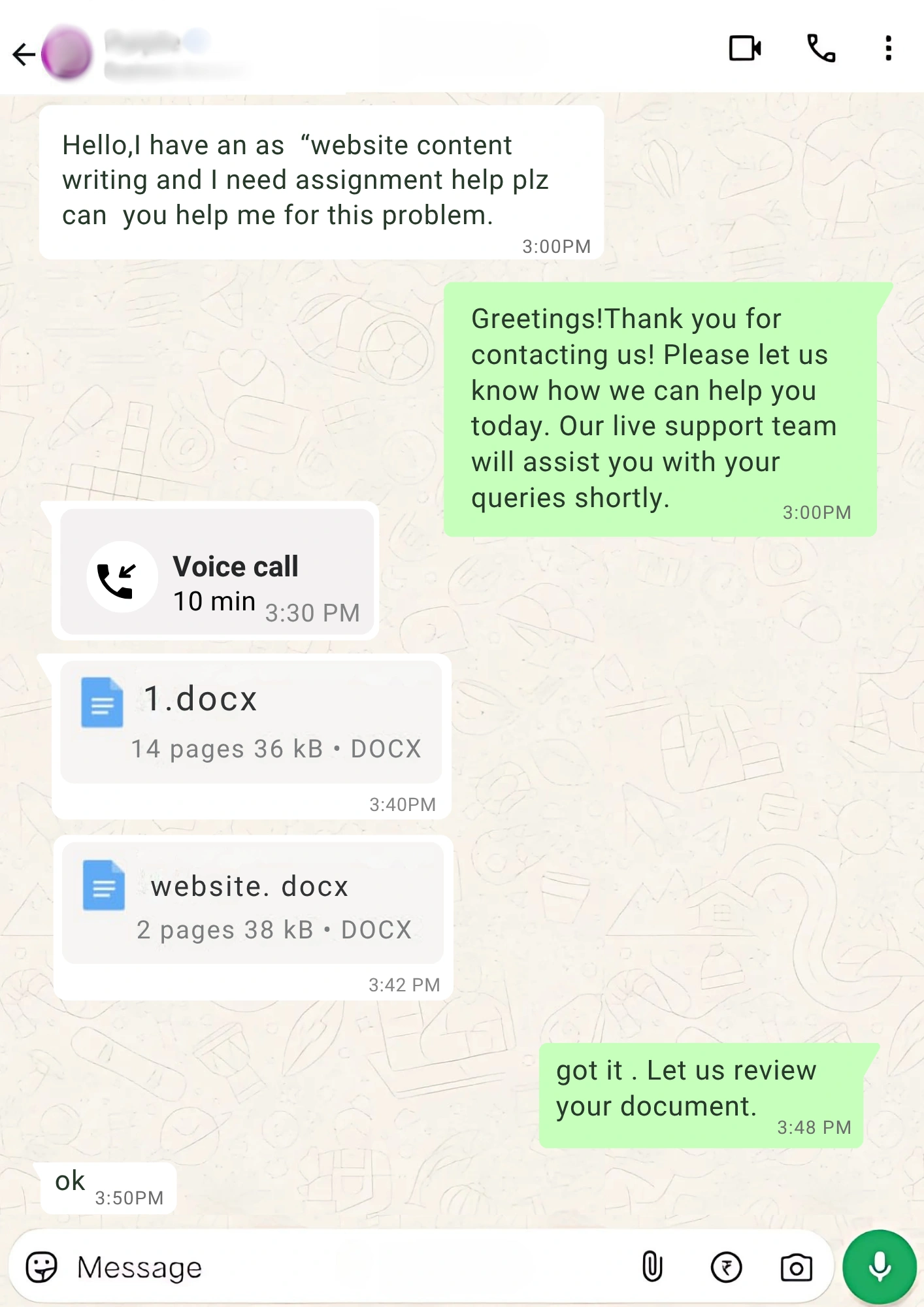 website content writing