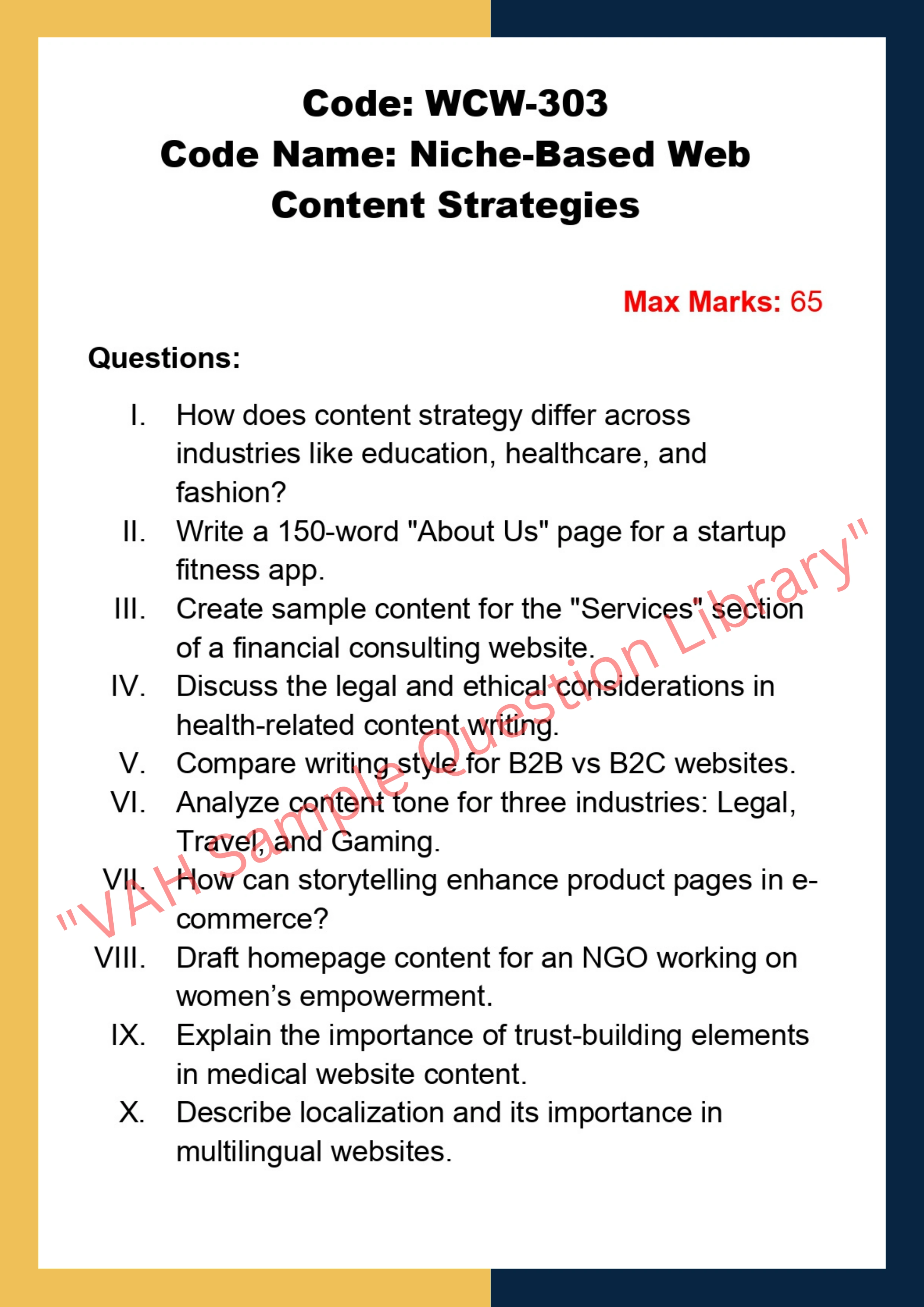 website content writing