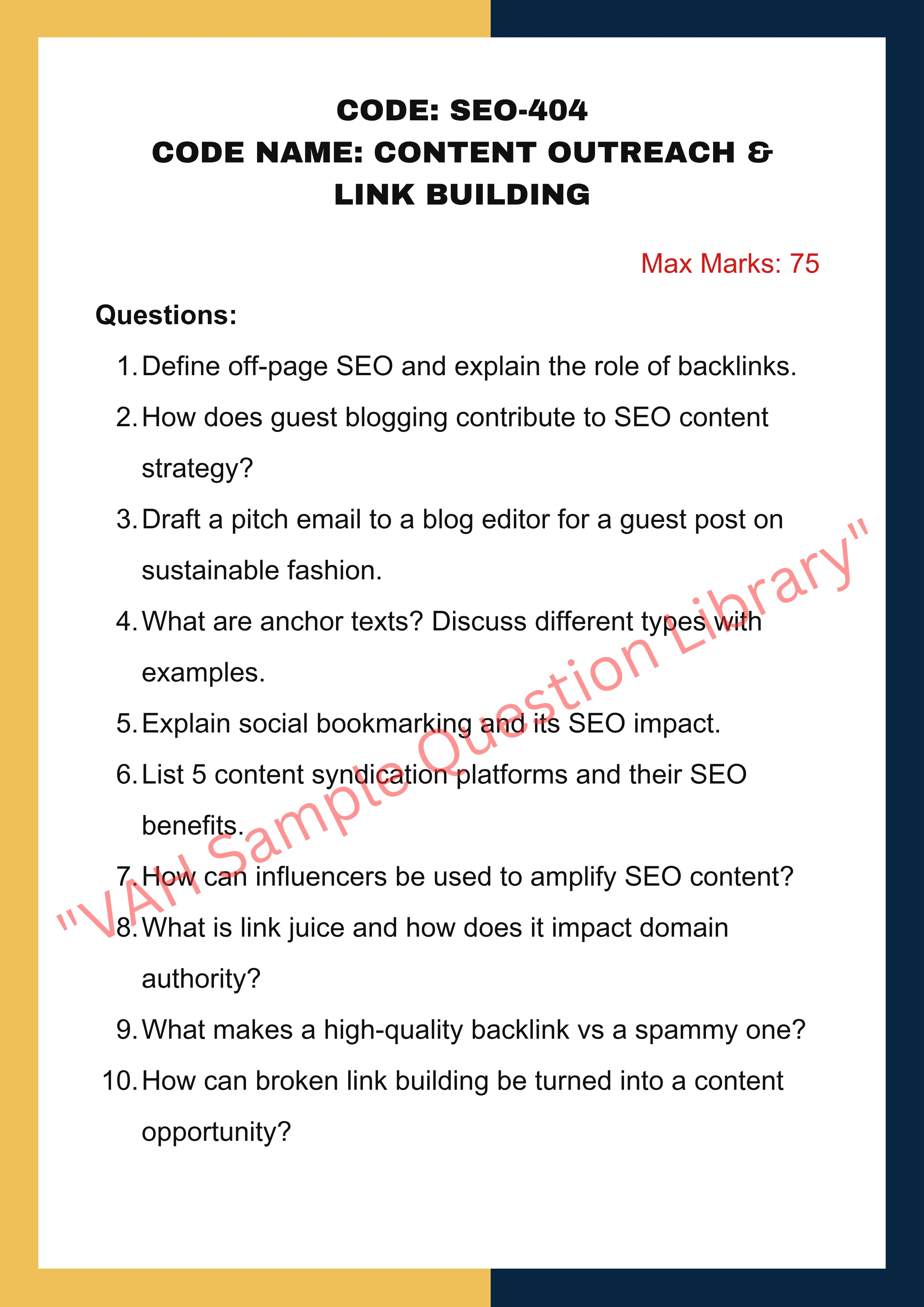 Seo optimized content