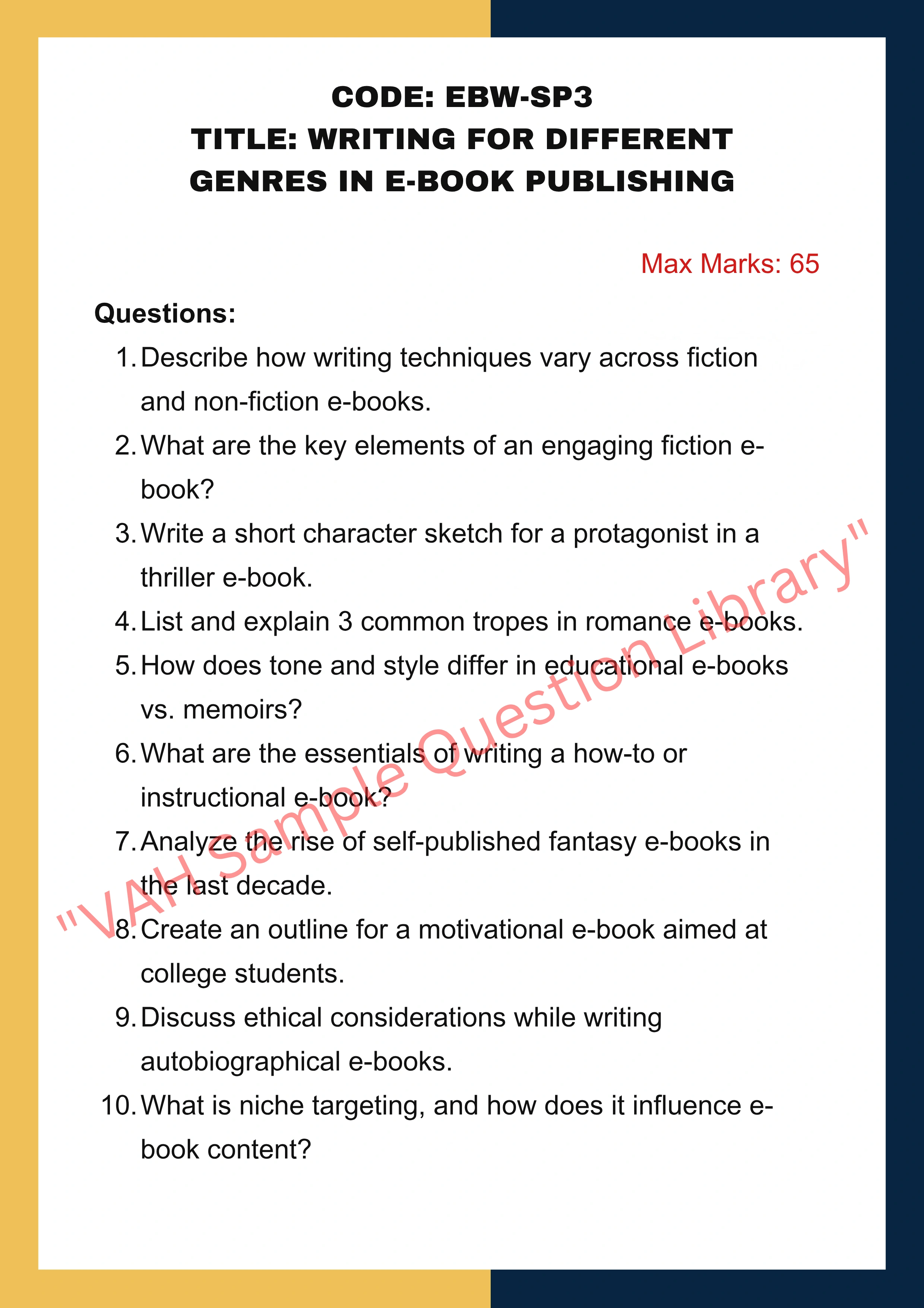 E-books writing Services