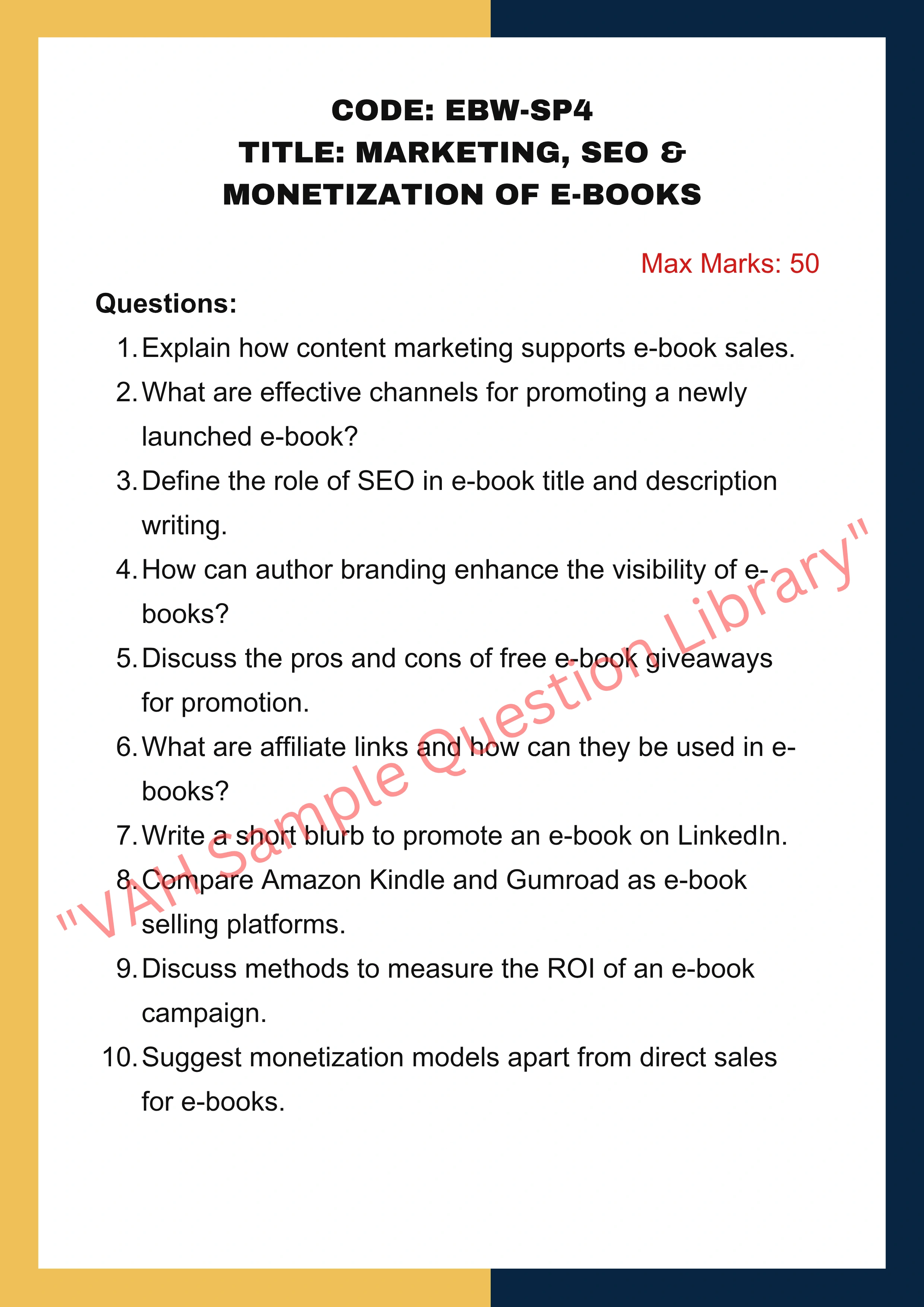 E-books writing Services