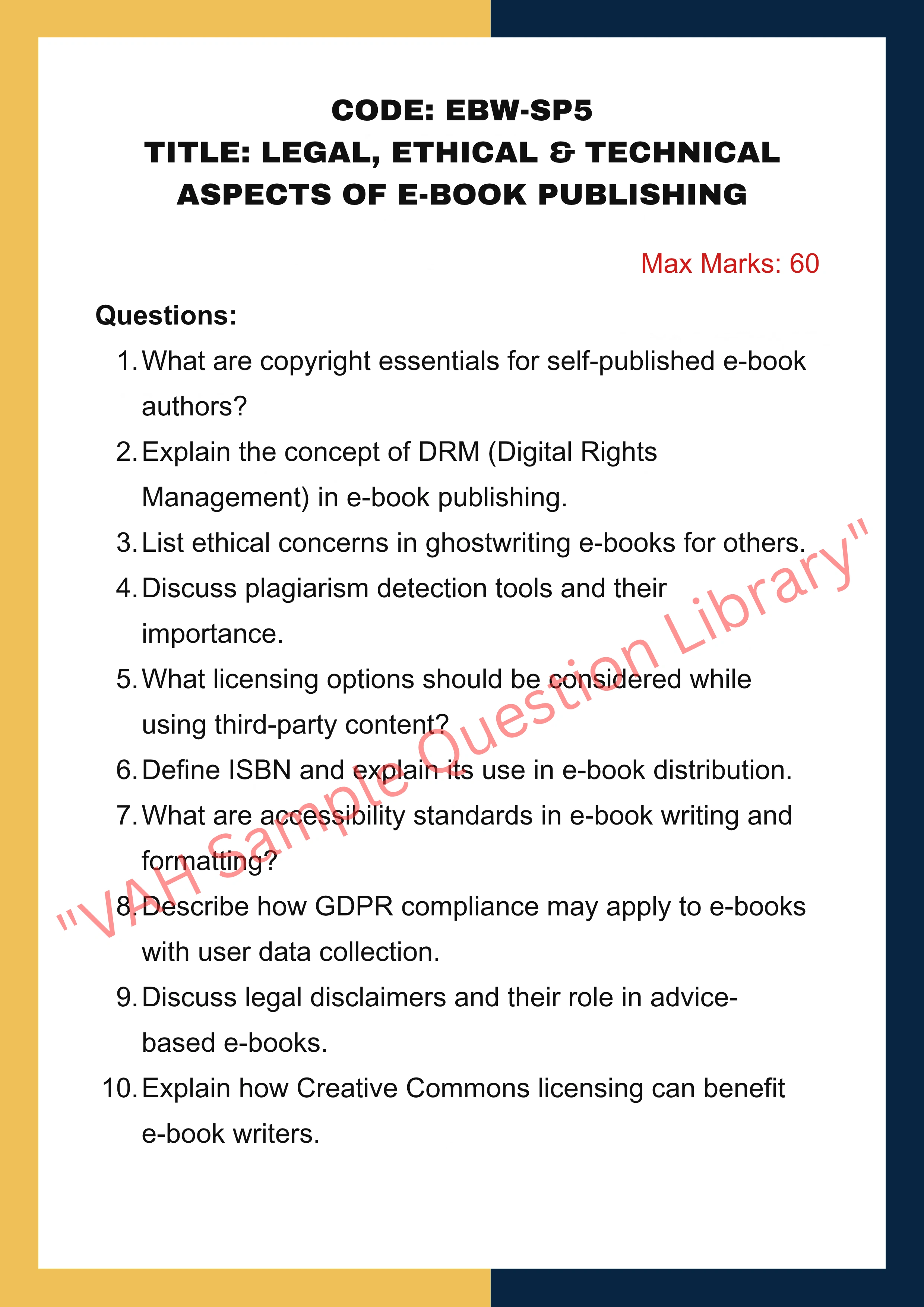 E-books writing Services