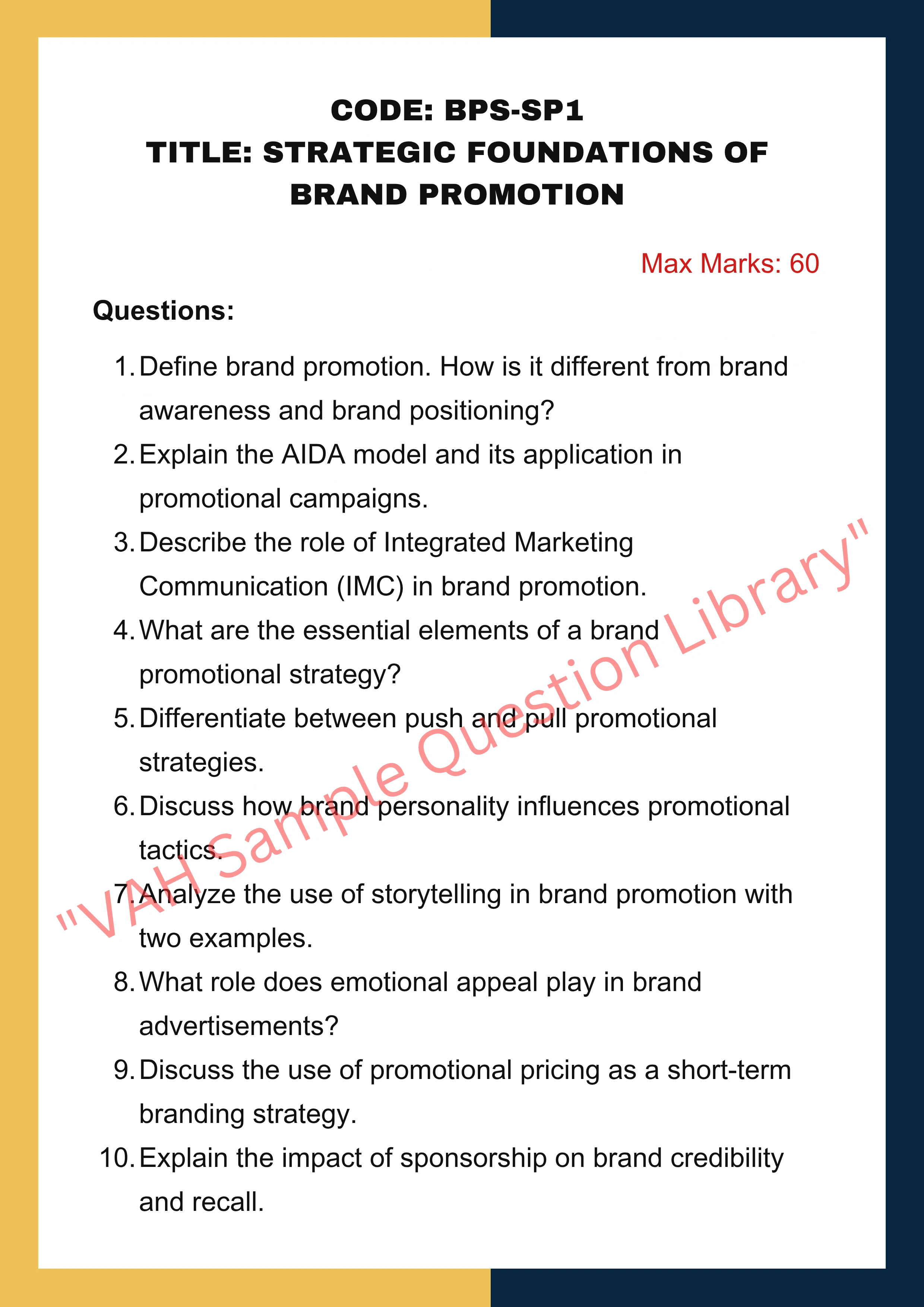 Brand promotion Services