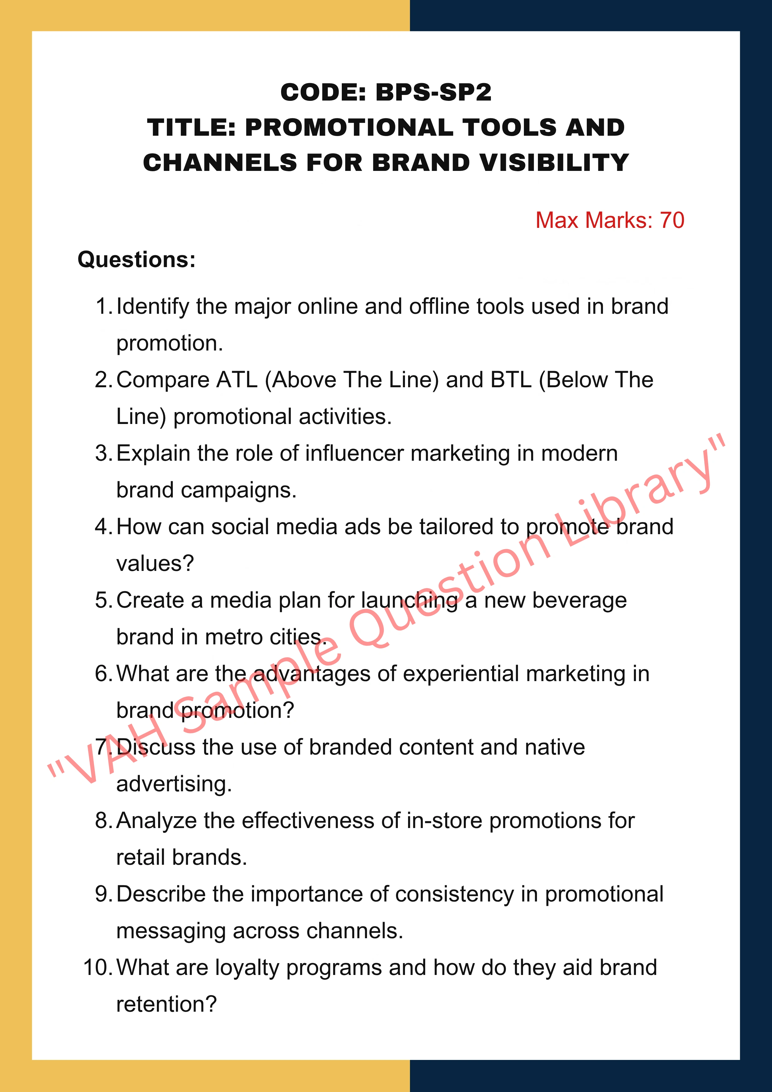 Brand promotion Services
