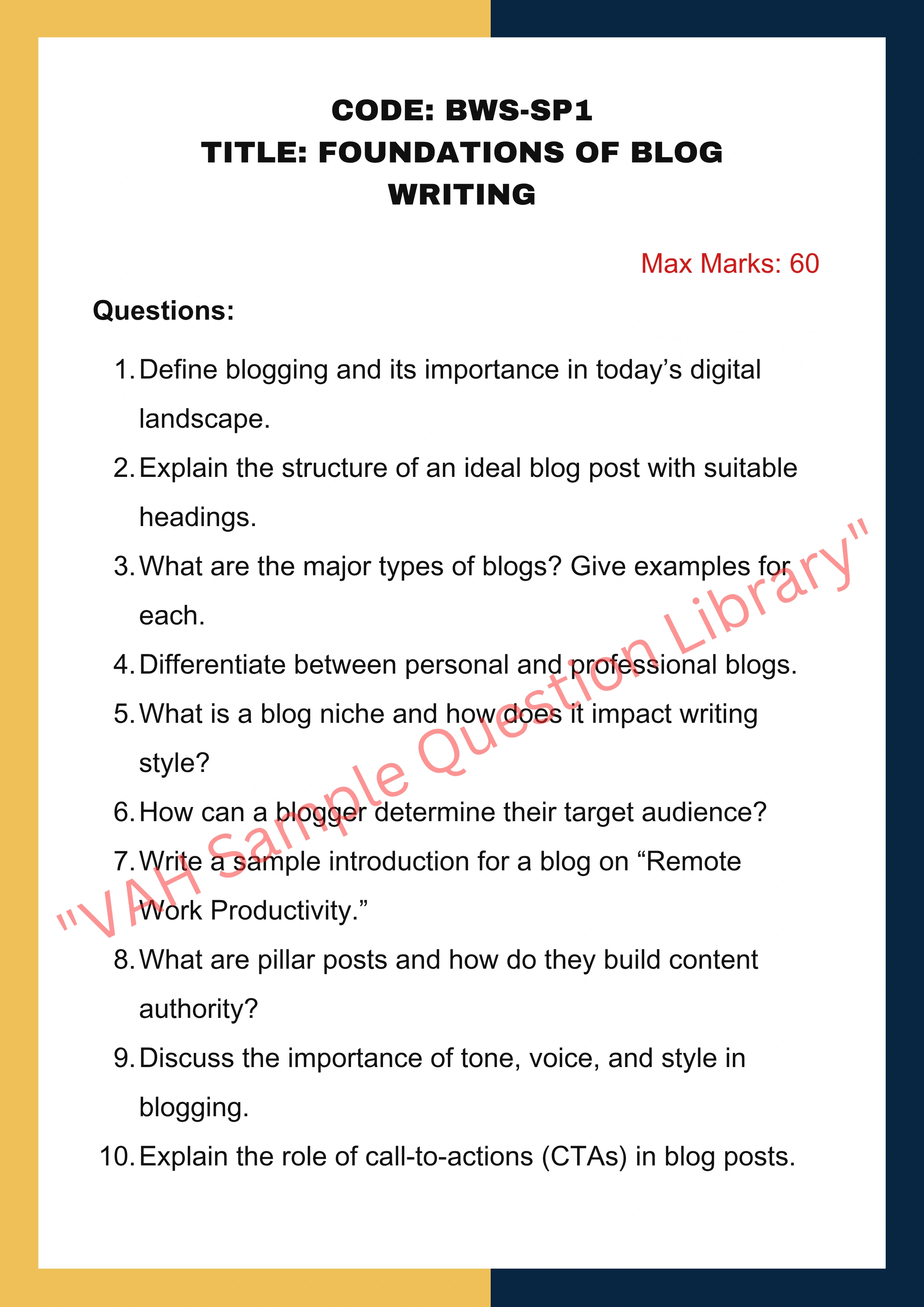 Blog writing Services