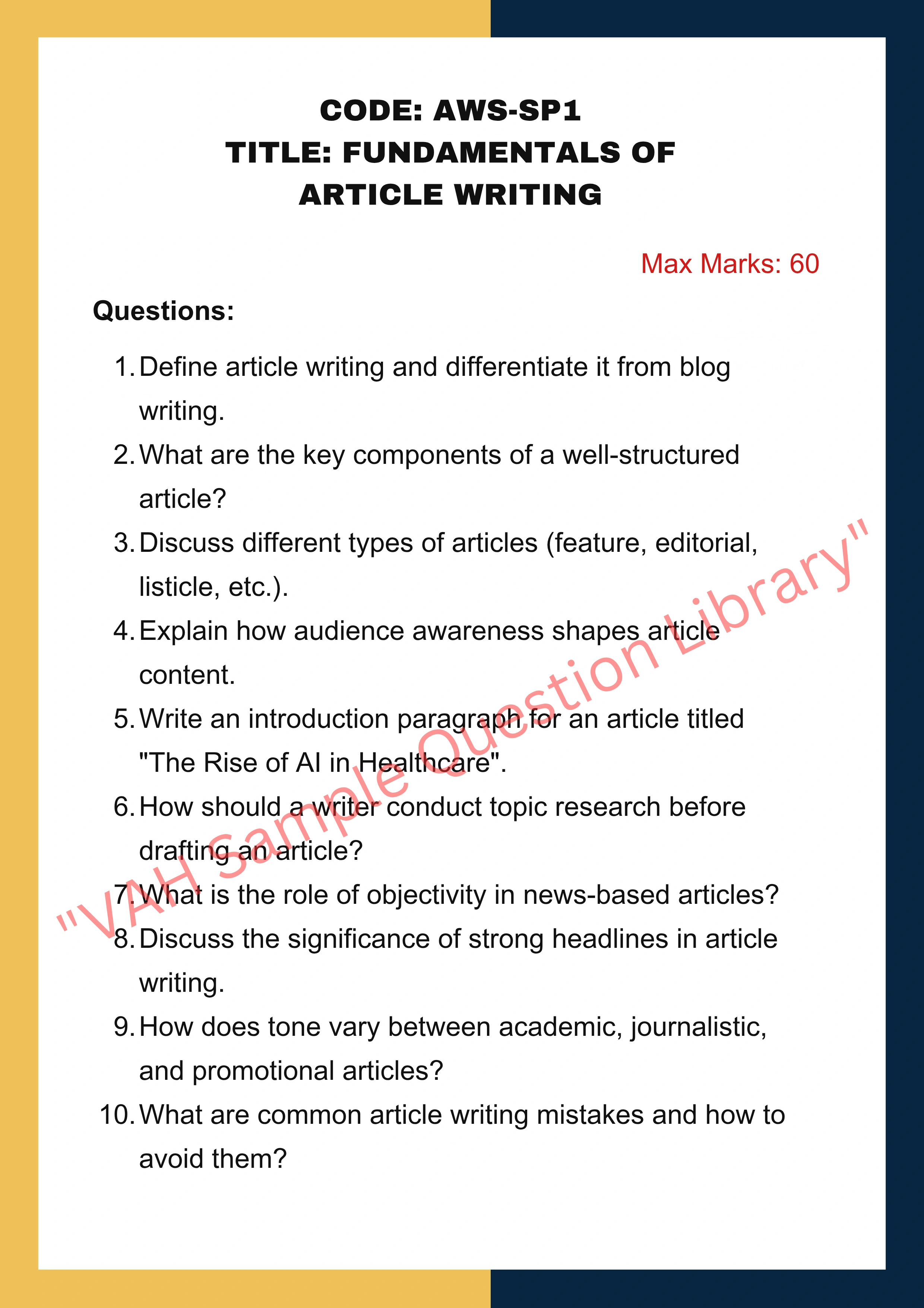 Article writing Services