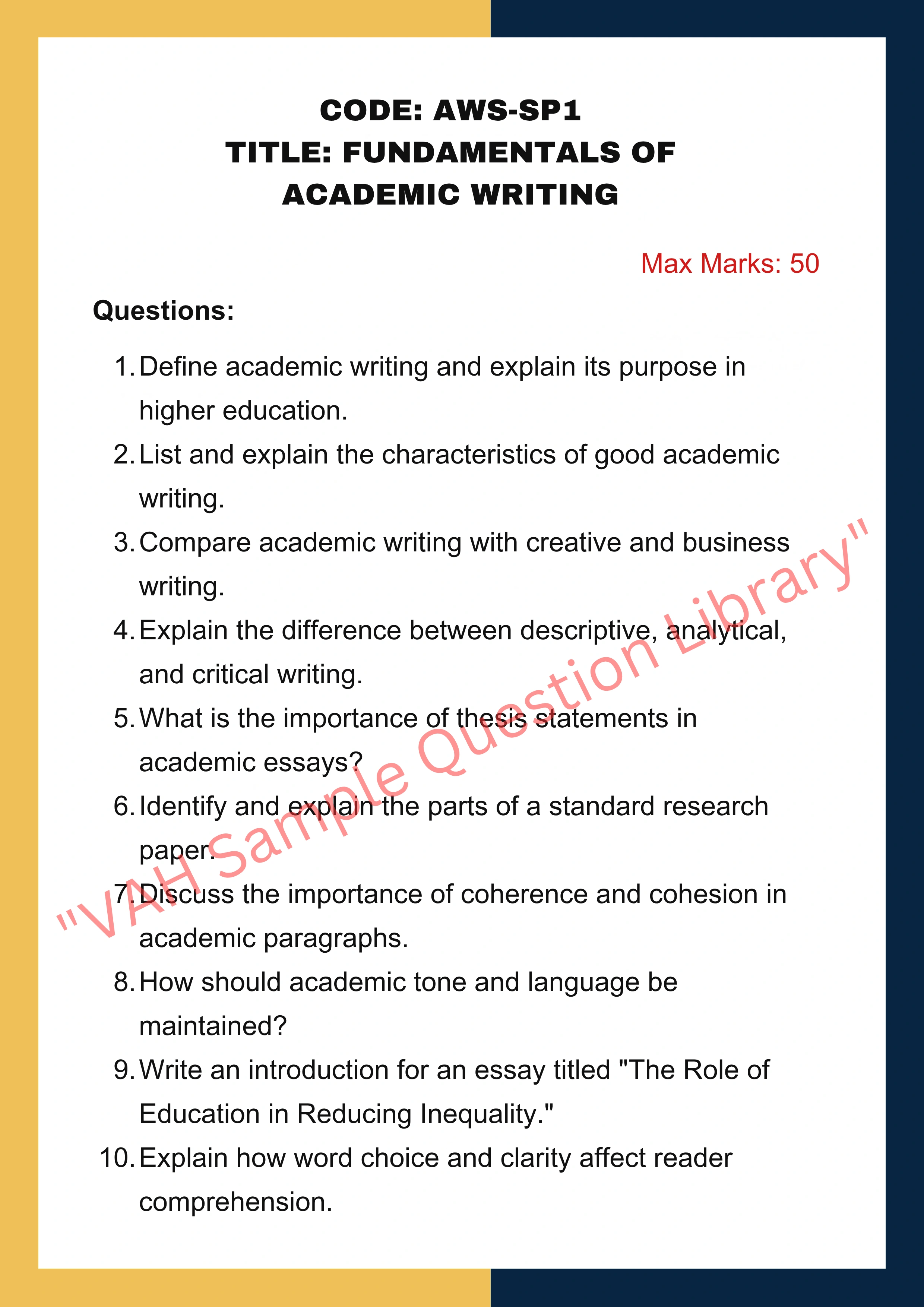 Academic writing Services
