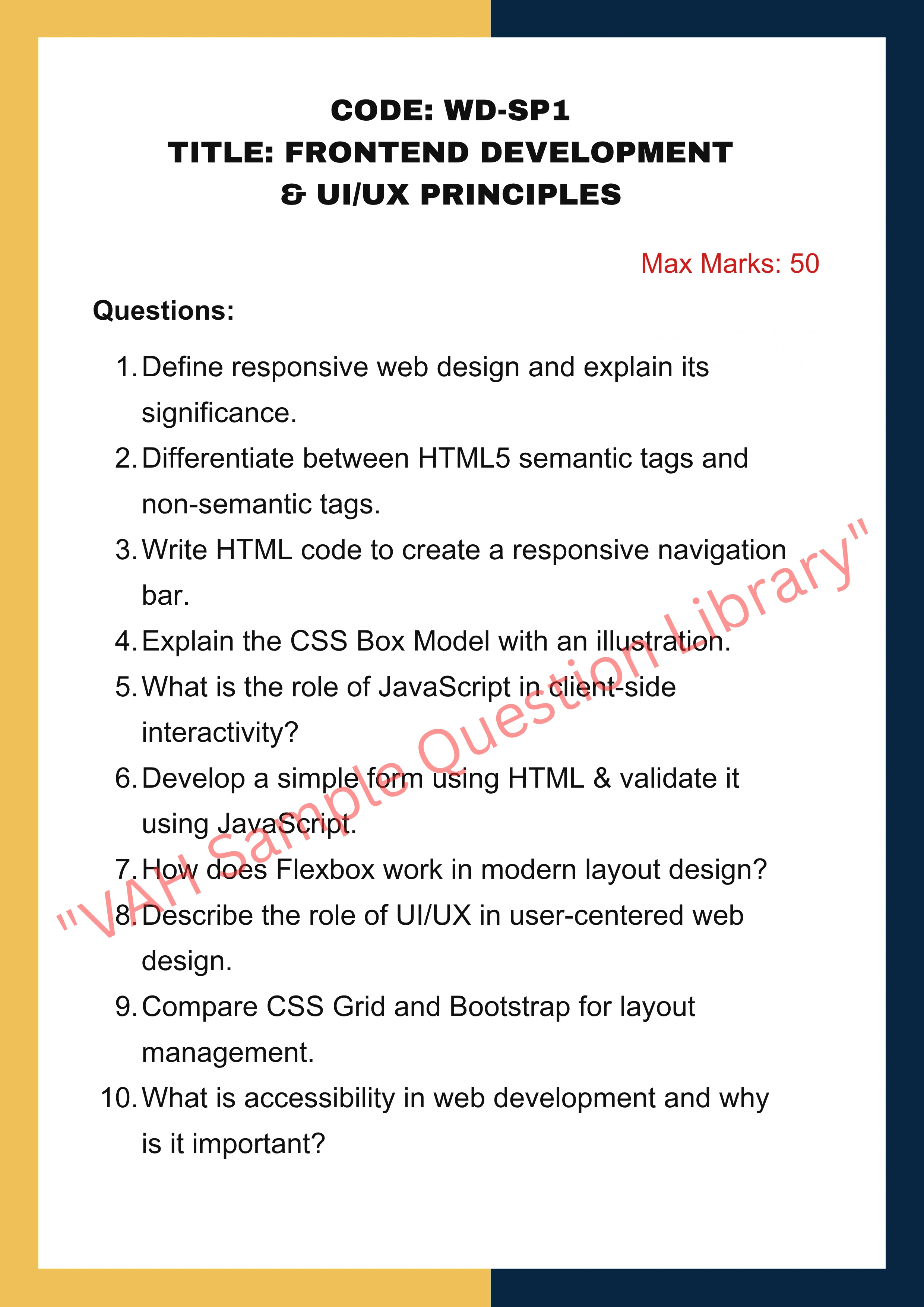 Web Development Assignment help