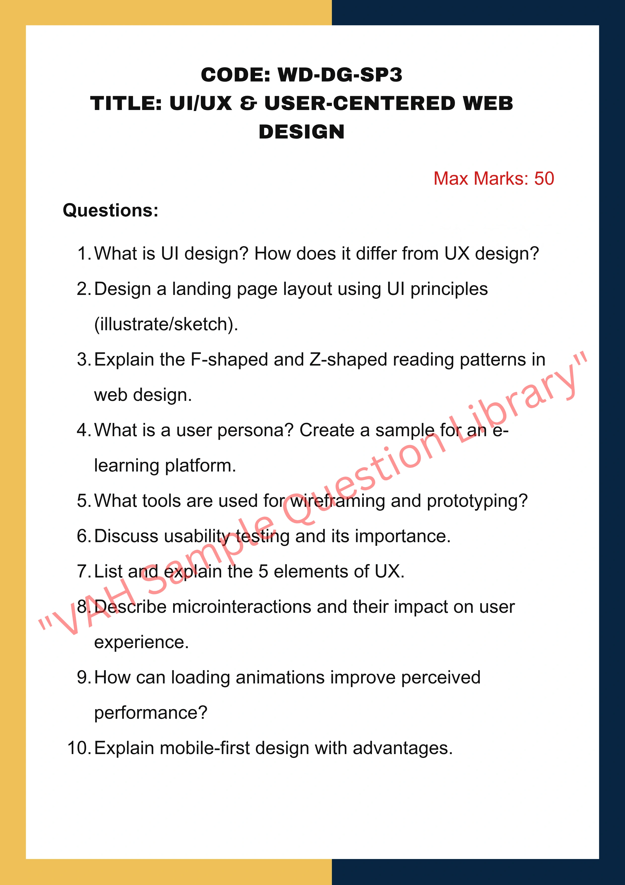 Web Designing Assignment help