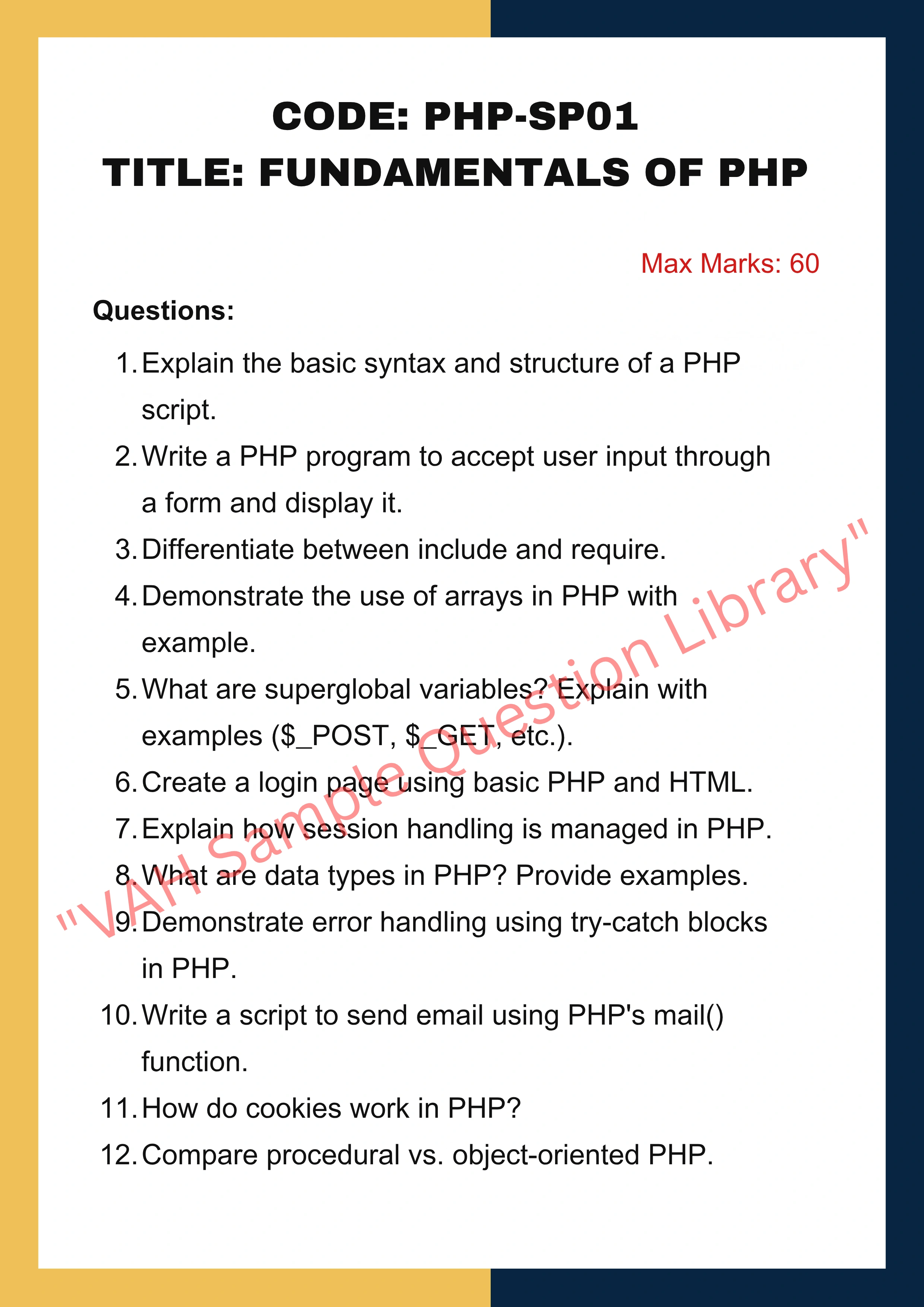 Php Assignment Help