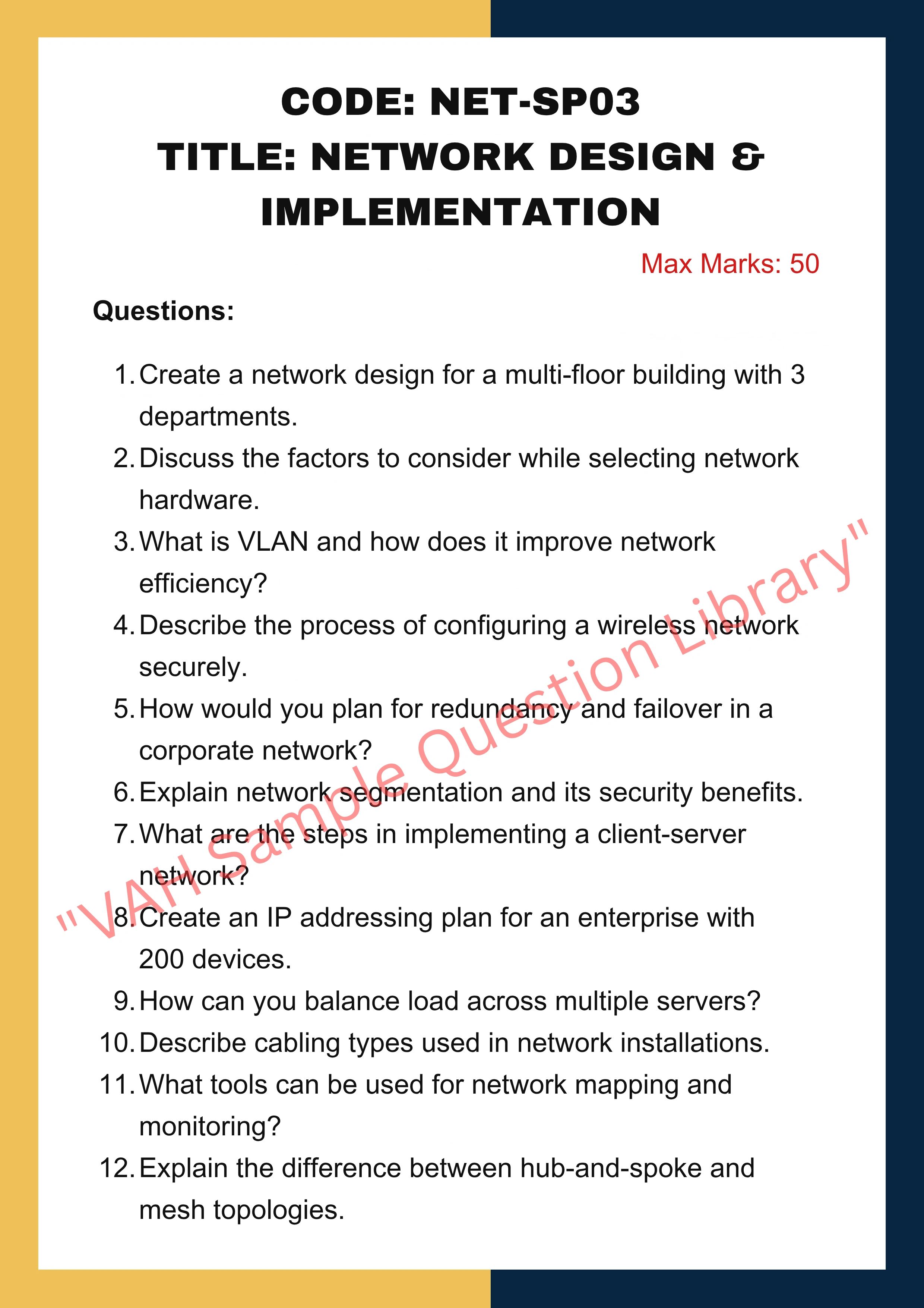 Networking Assignment help