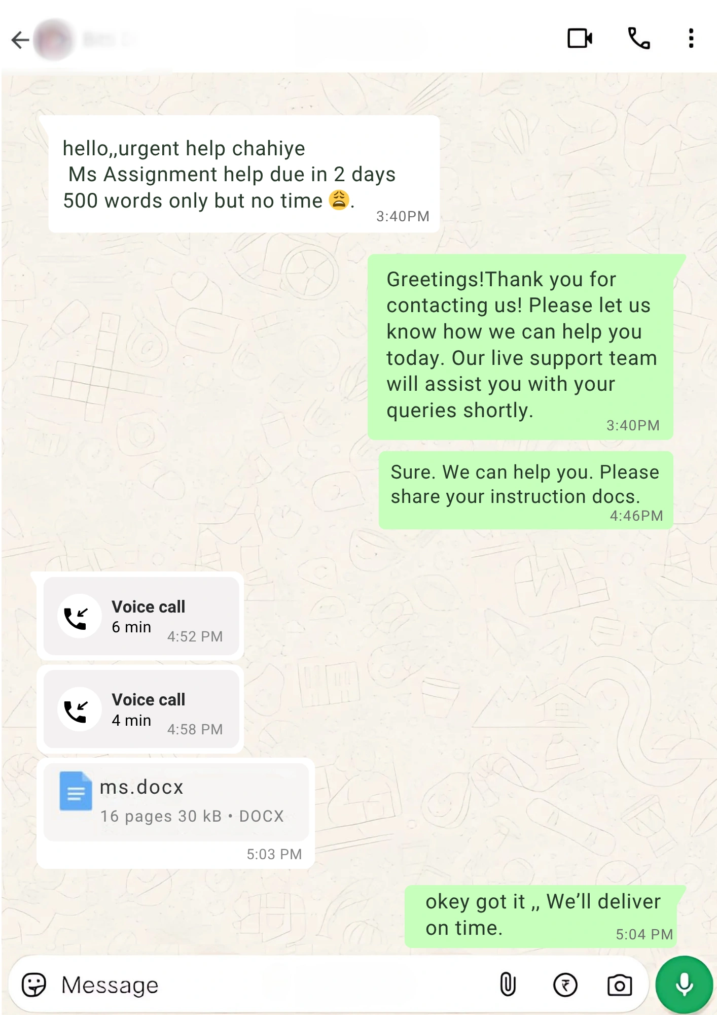 Ms Assignment help