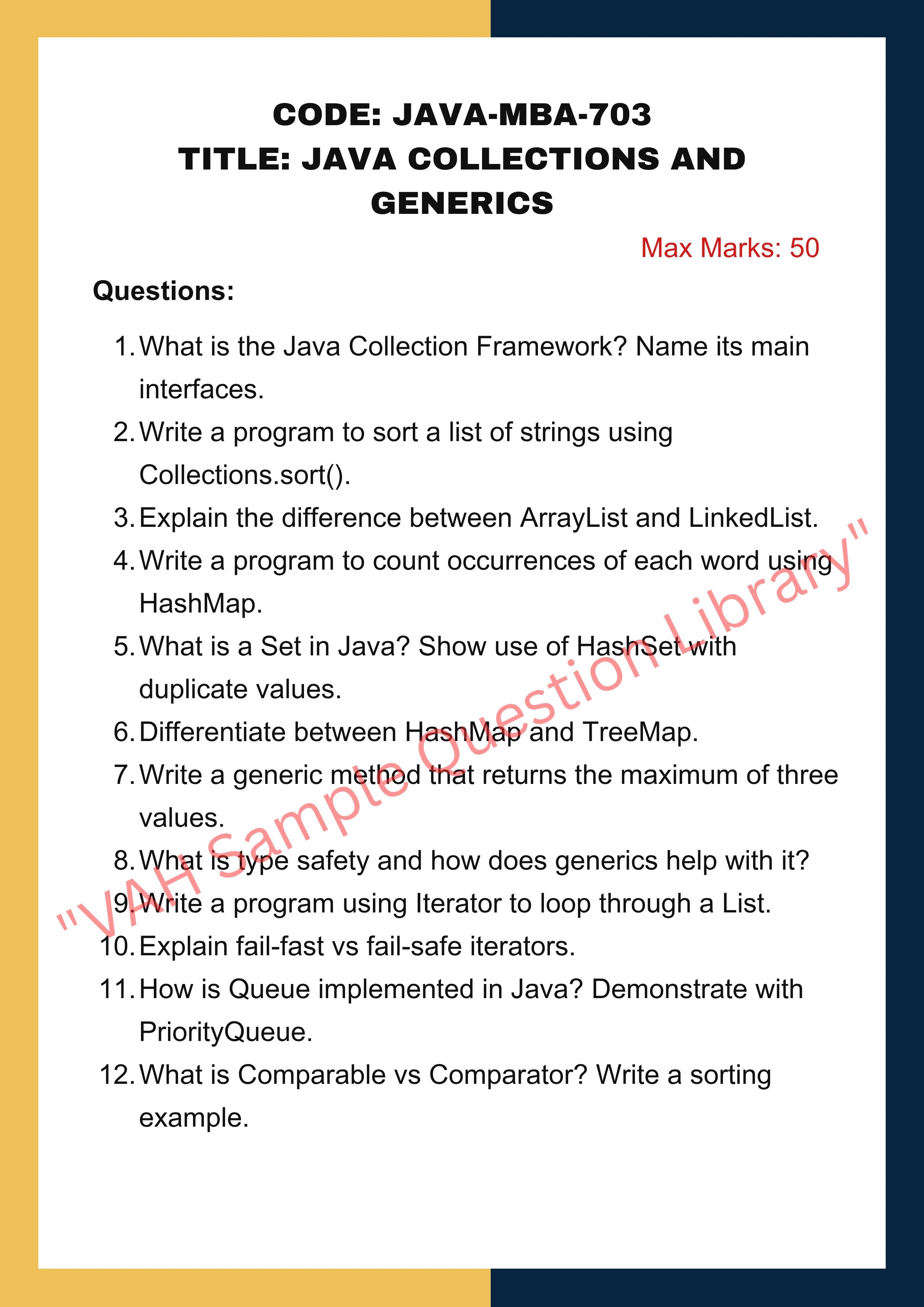 JAVA Assignment Help