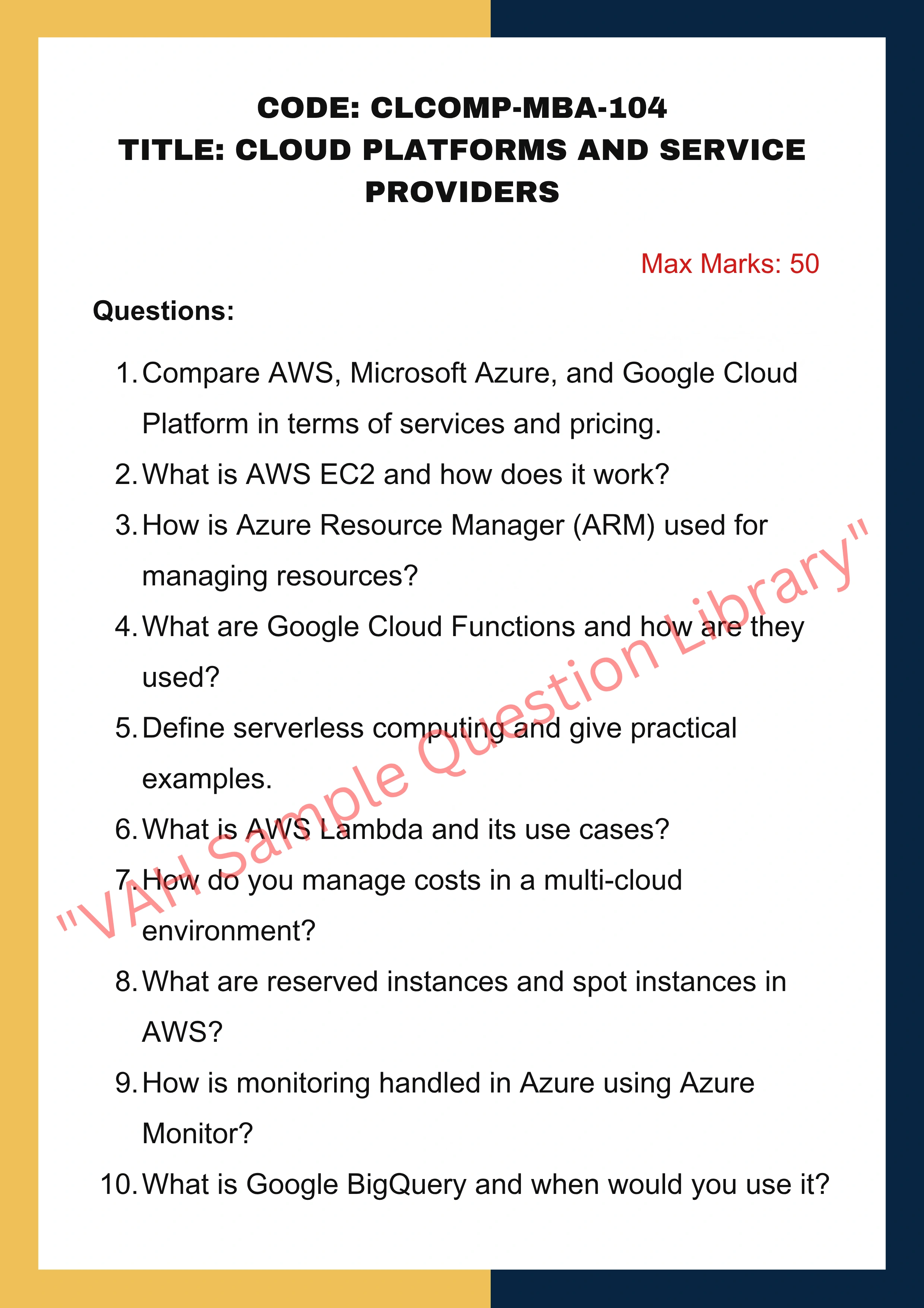 Cloud Computing Assignment help