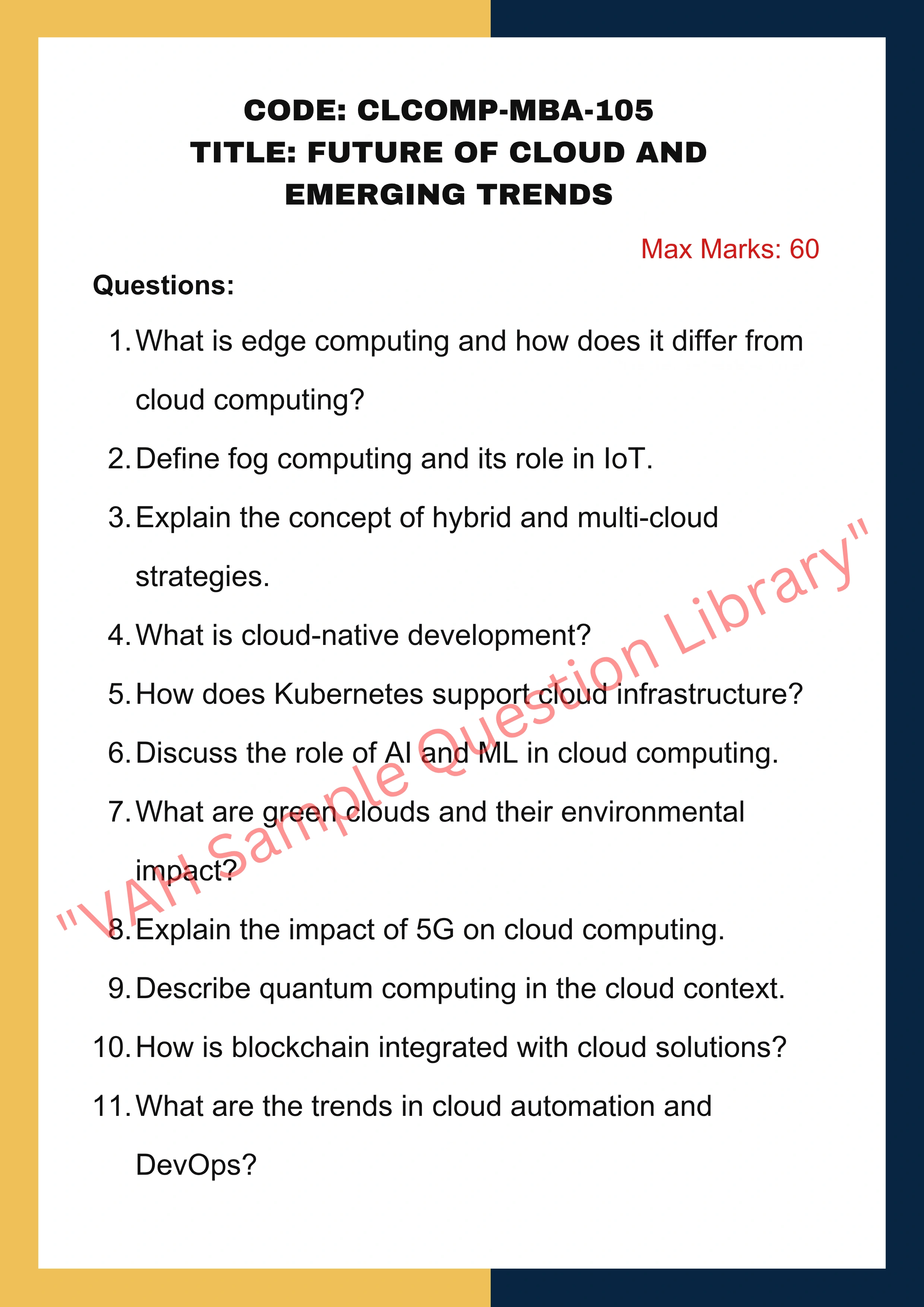 Cloud Computing Assignment help