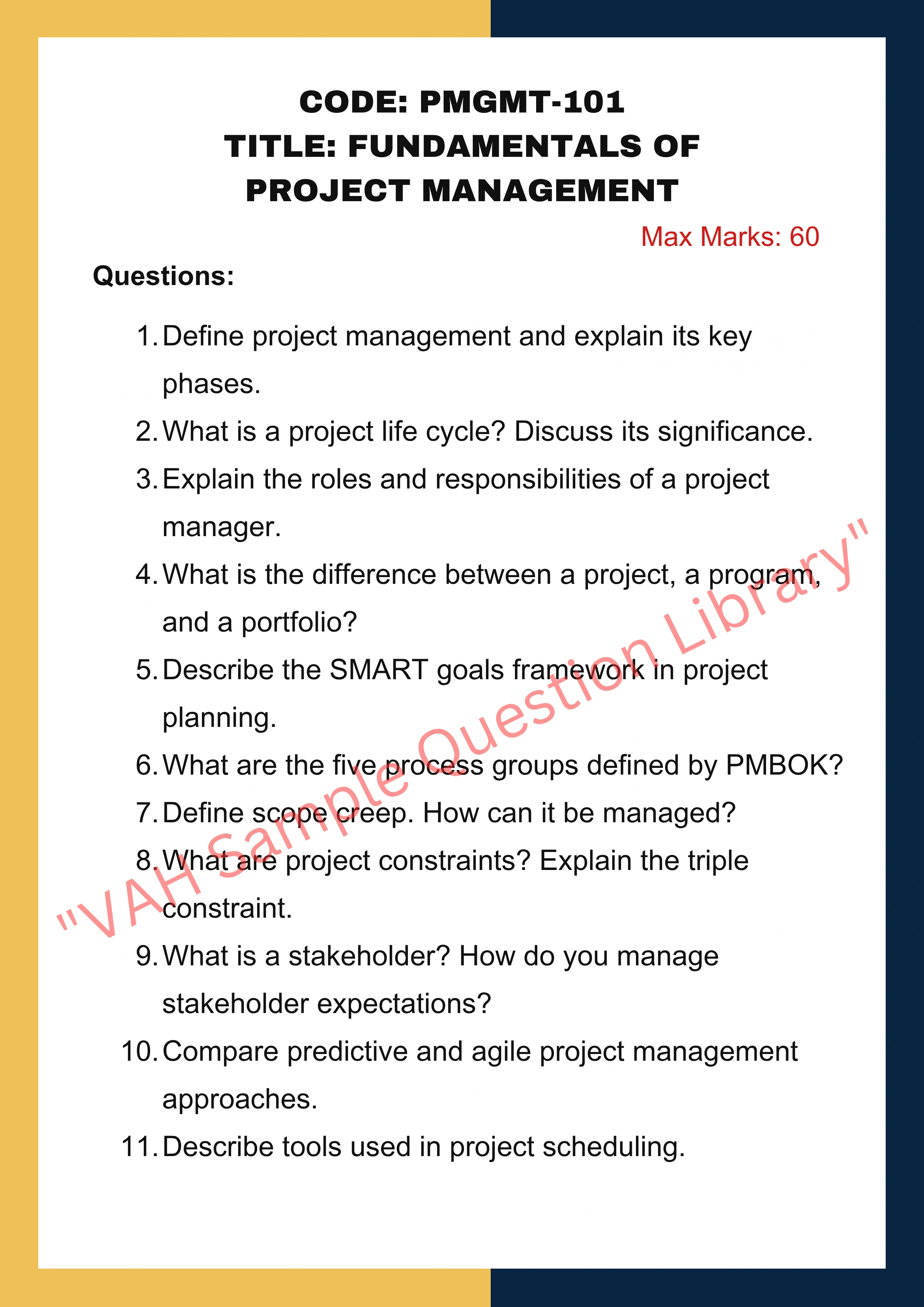 Project management