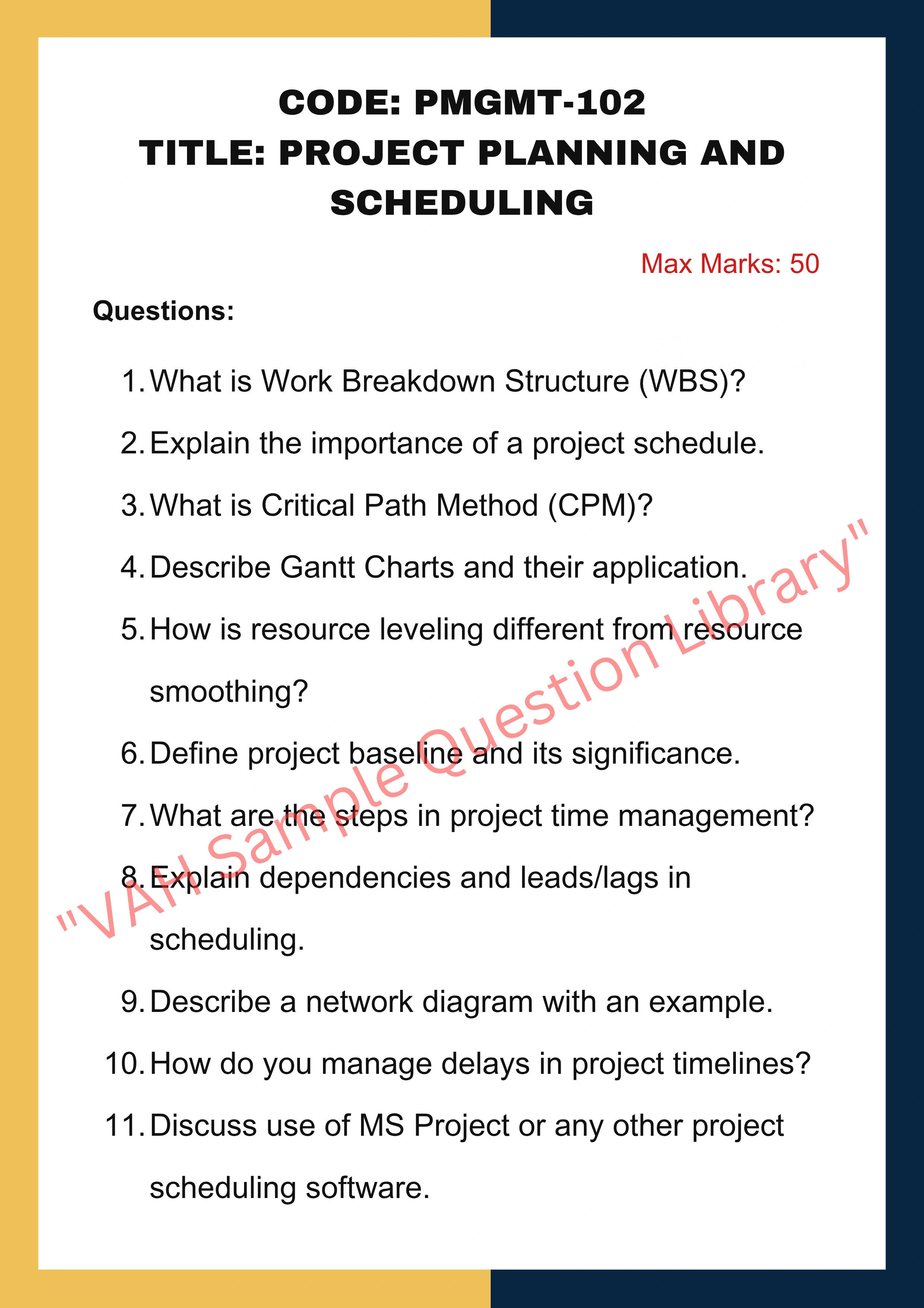 Project management