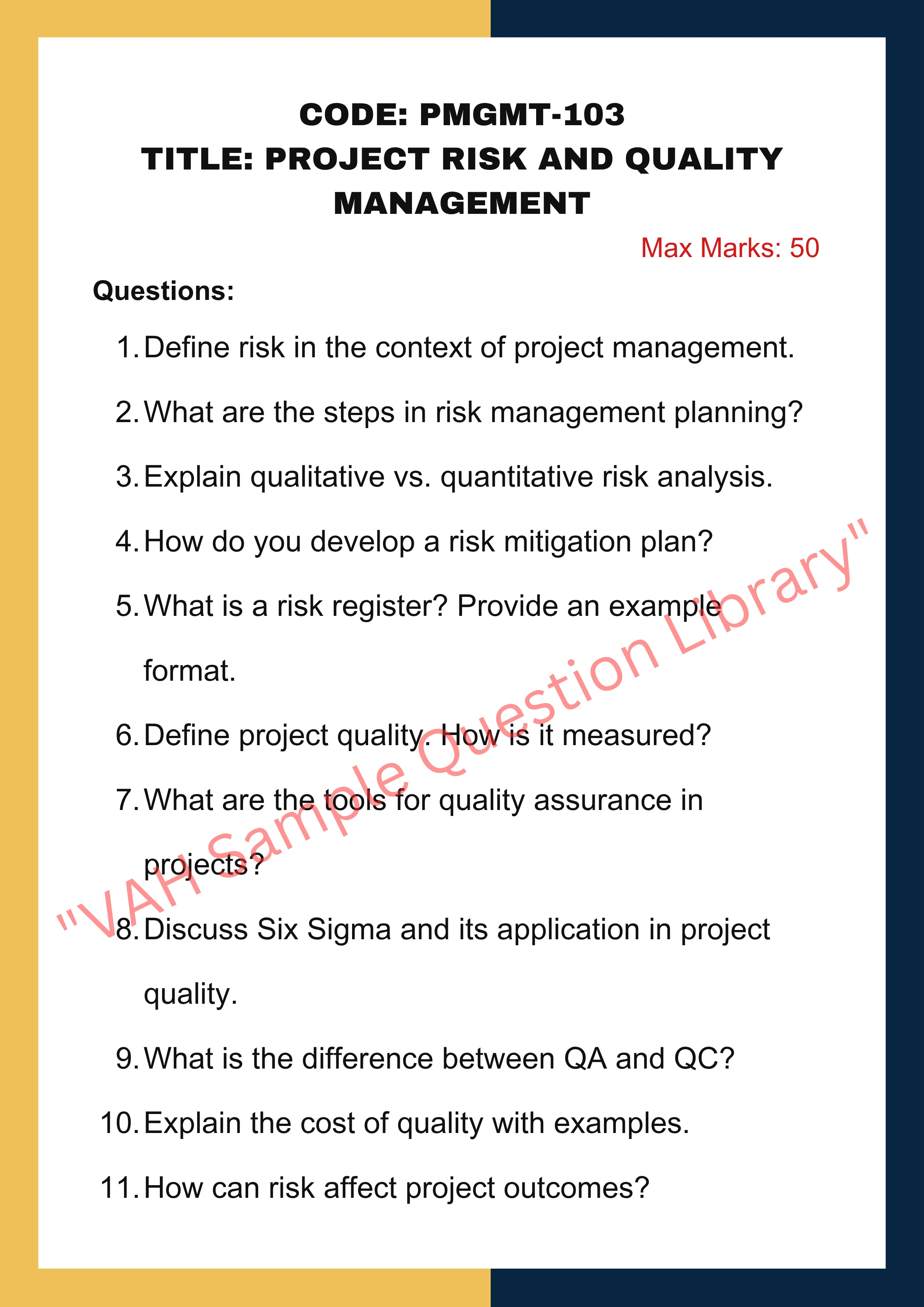 Project management