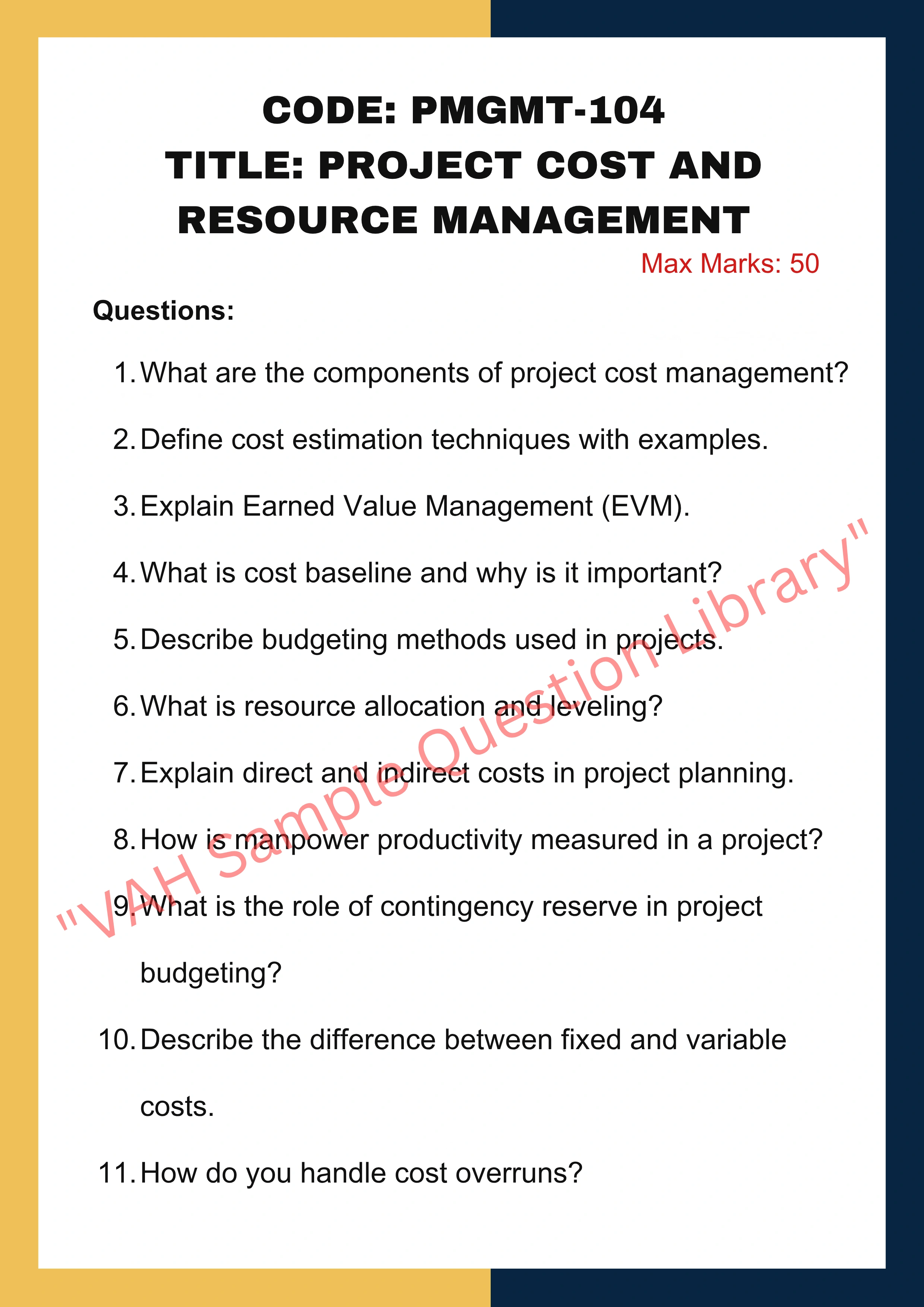 Project management