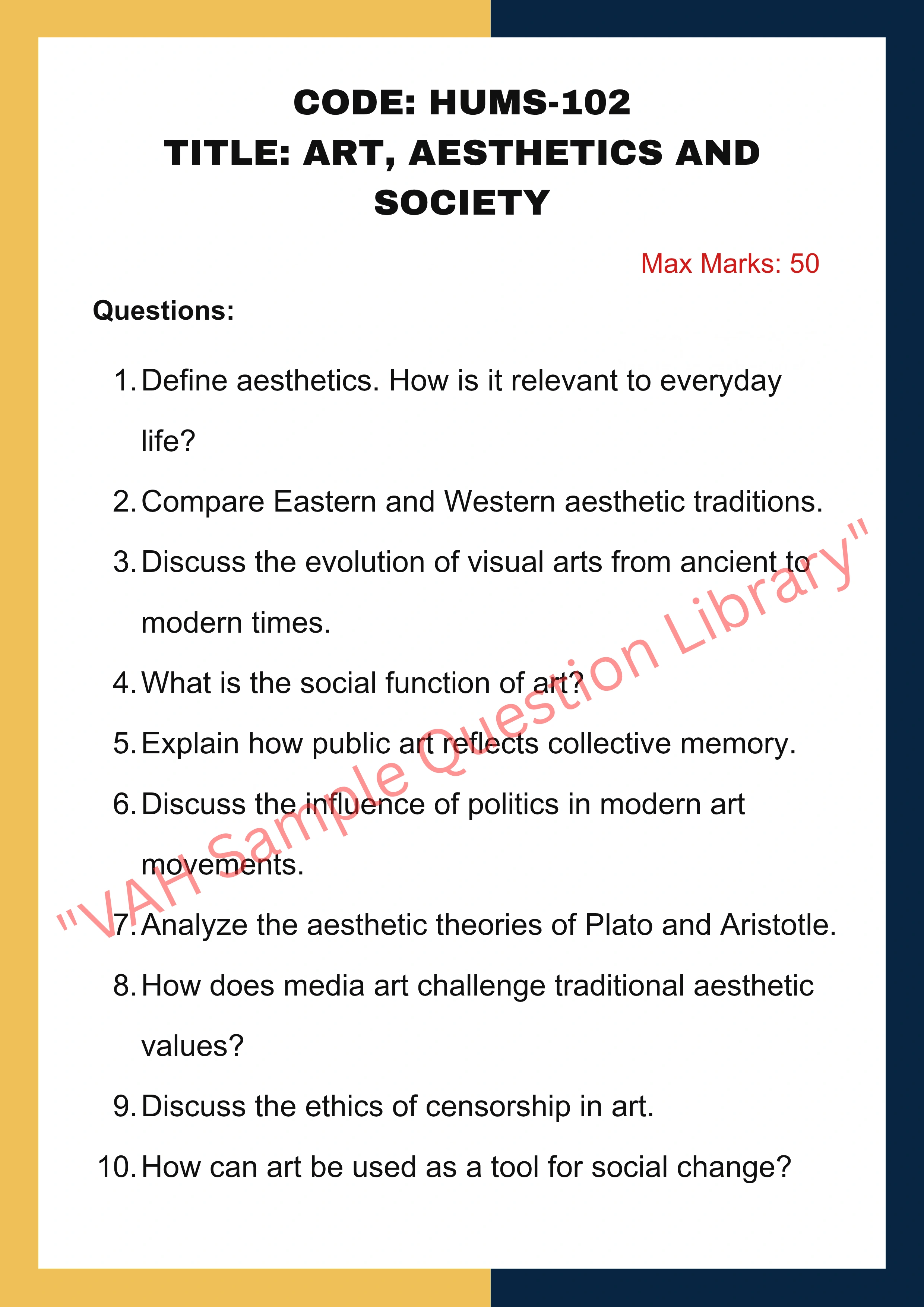 Humanities