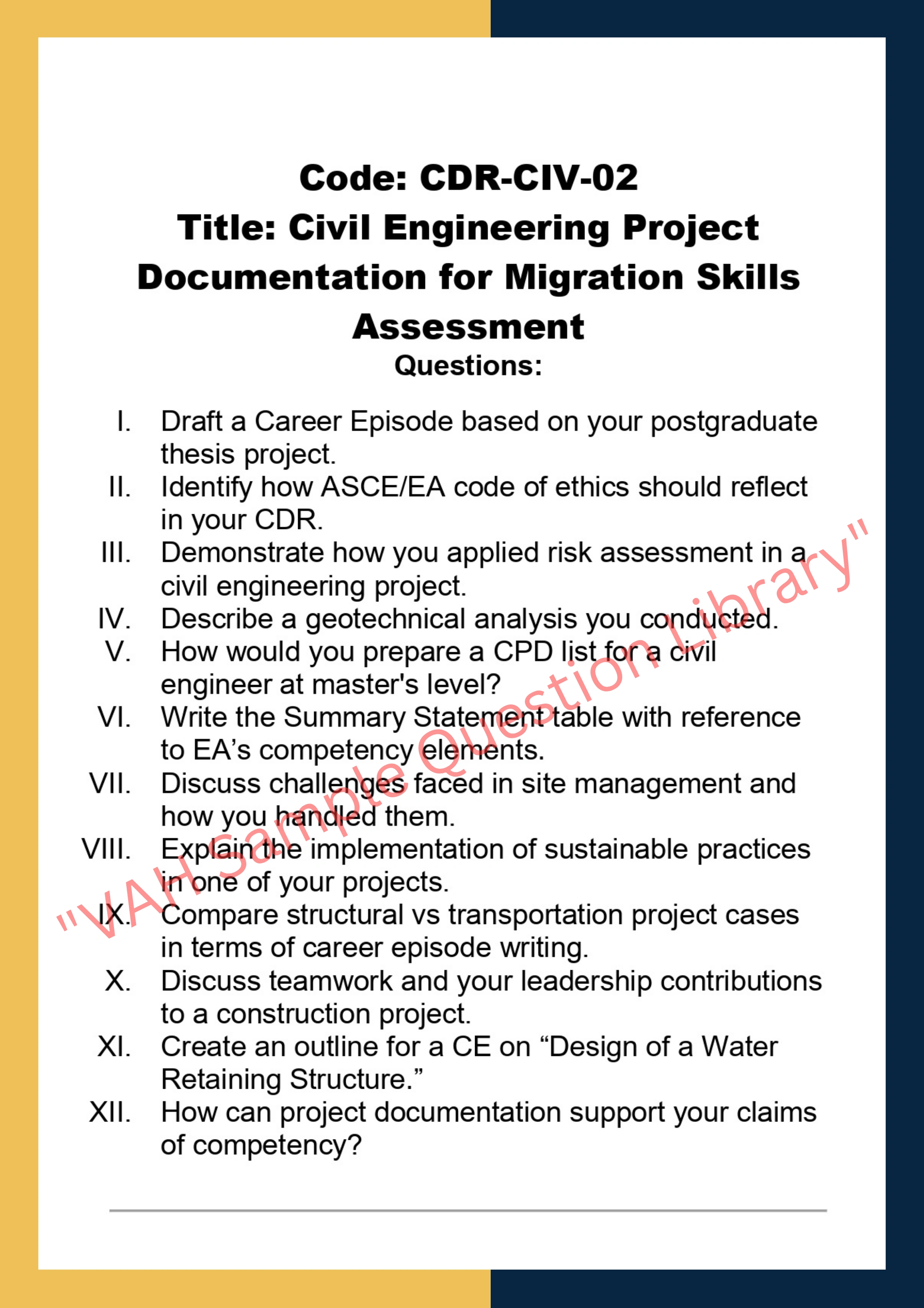 Assignment Help CDR