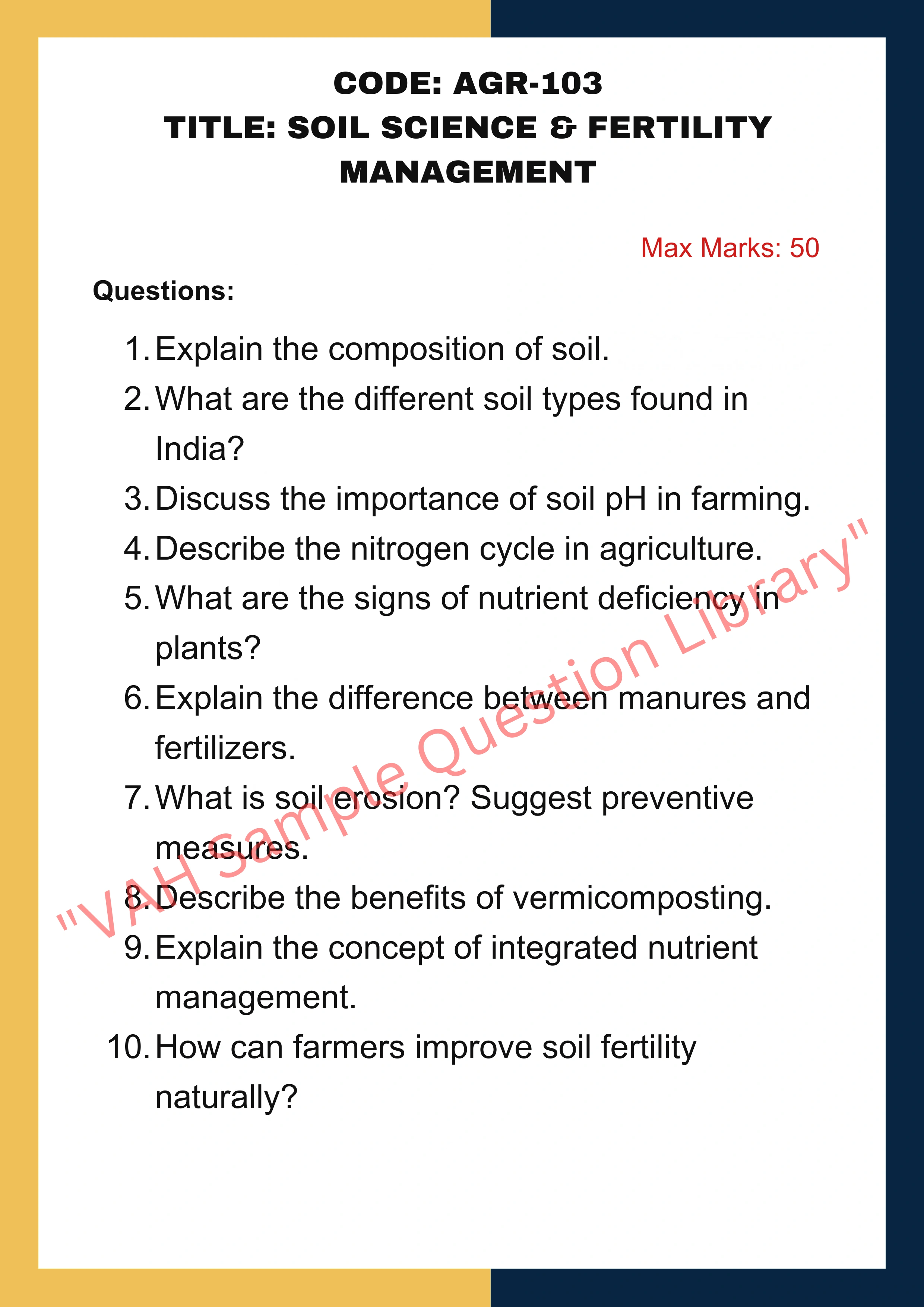 Agriculture