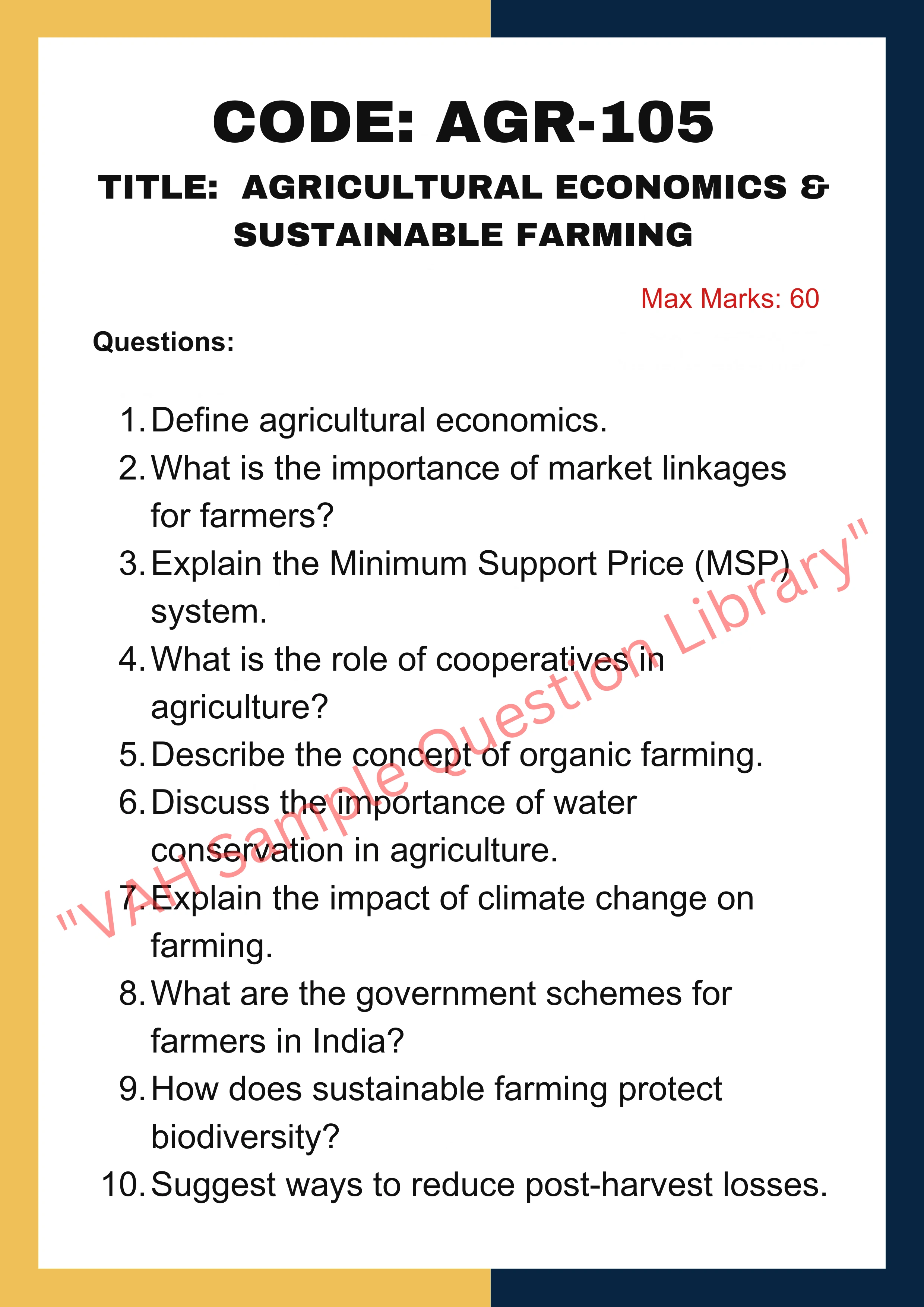 Agriculture