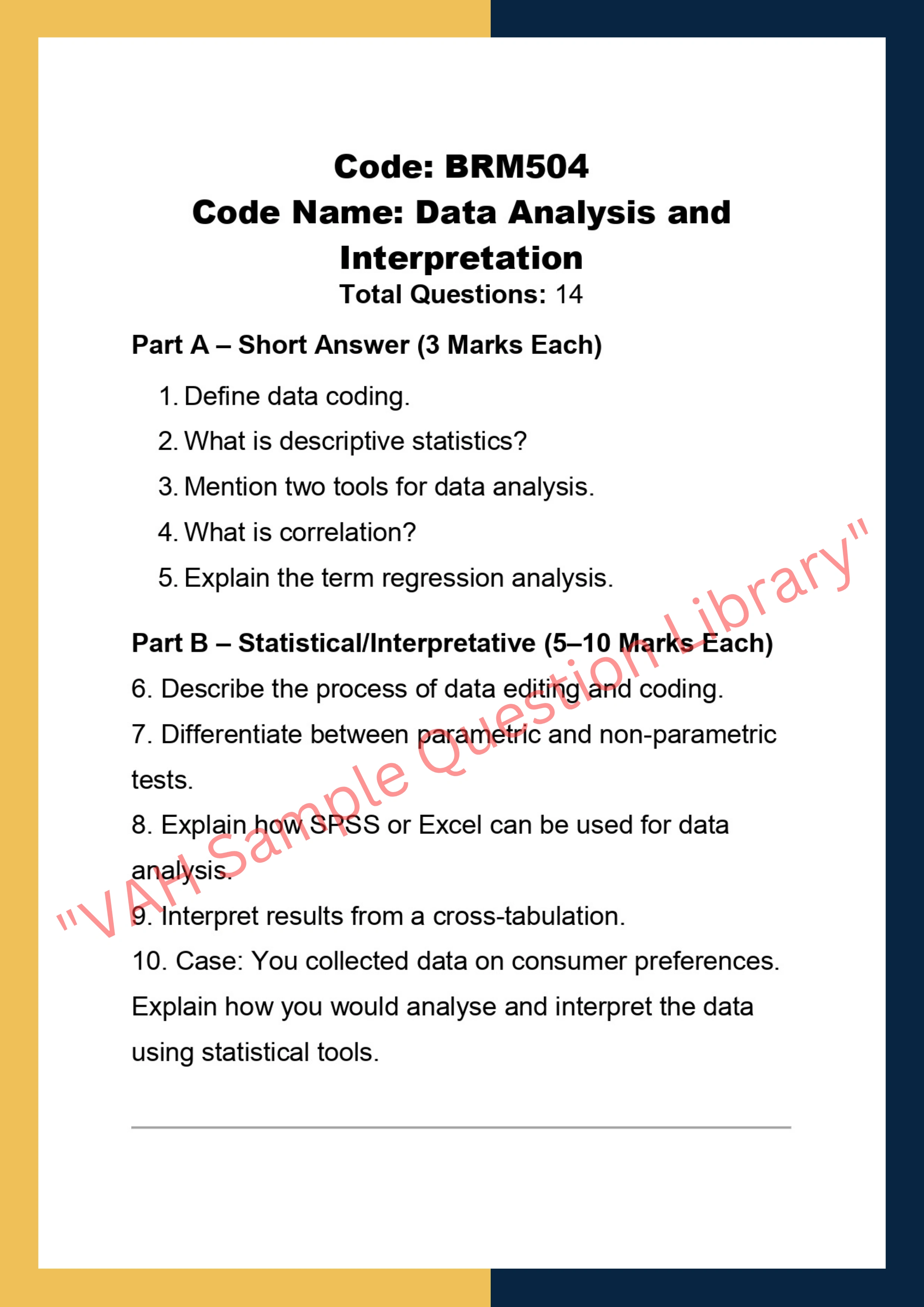 Business research methods