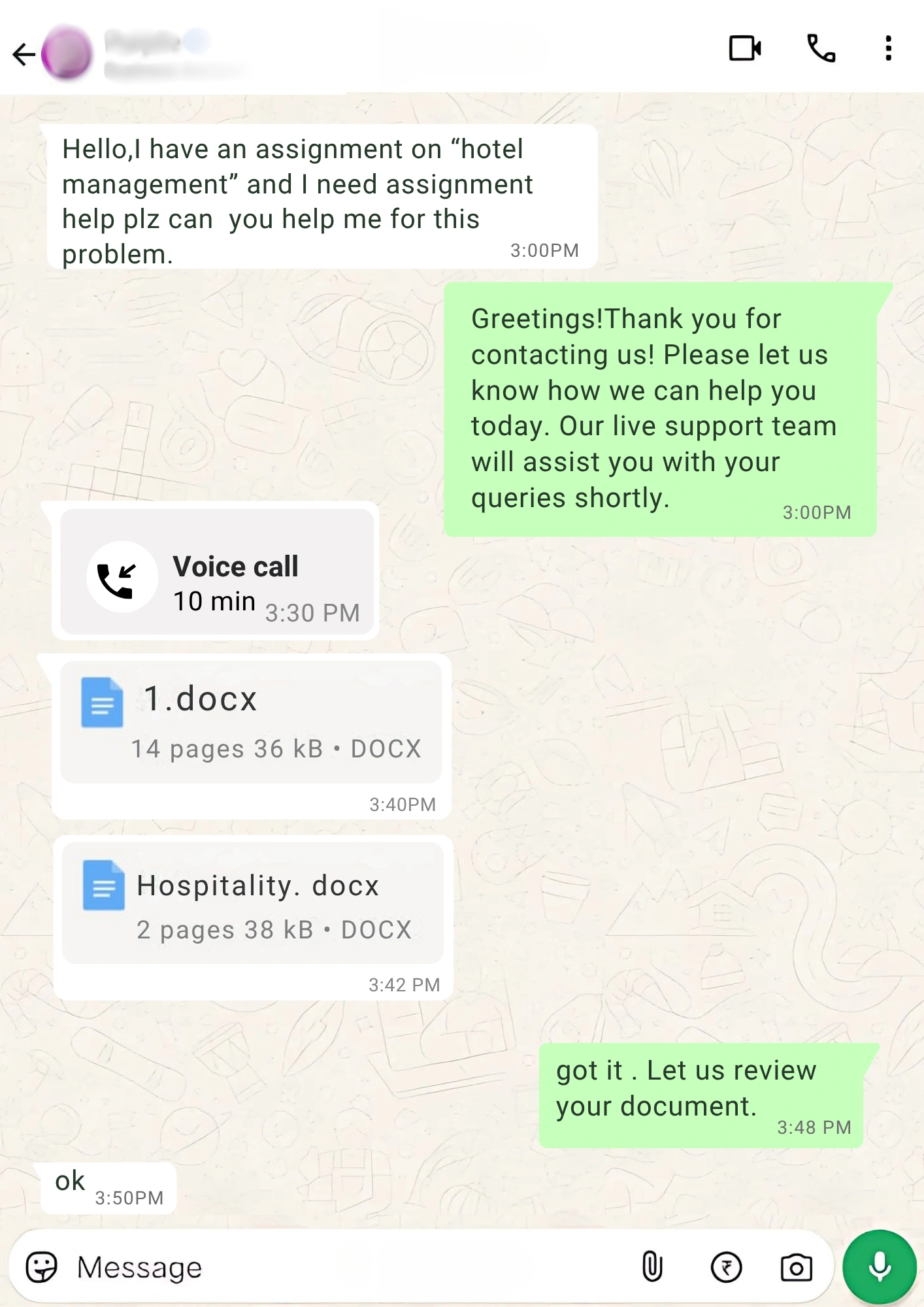 Hotel Management Assignment