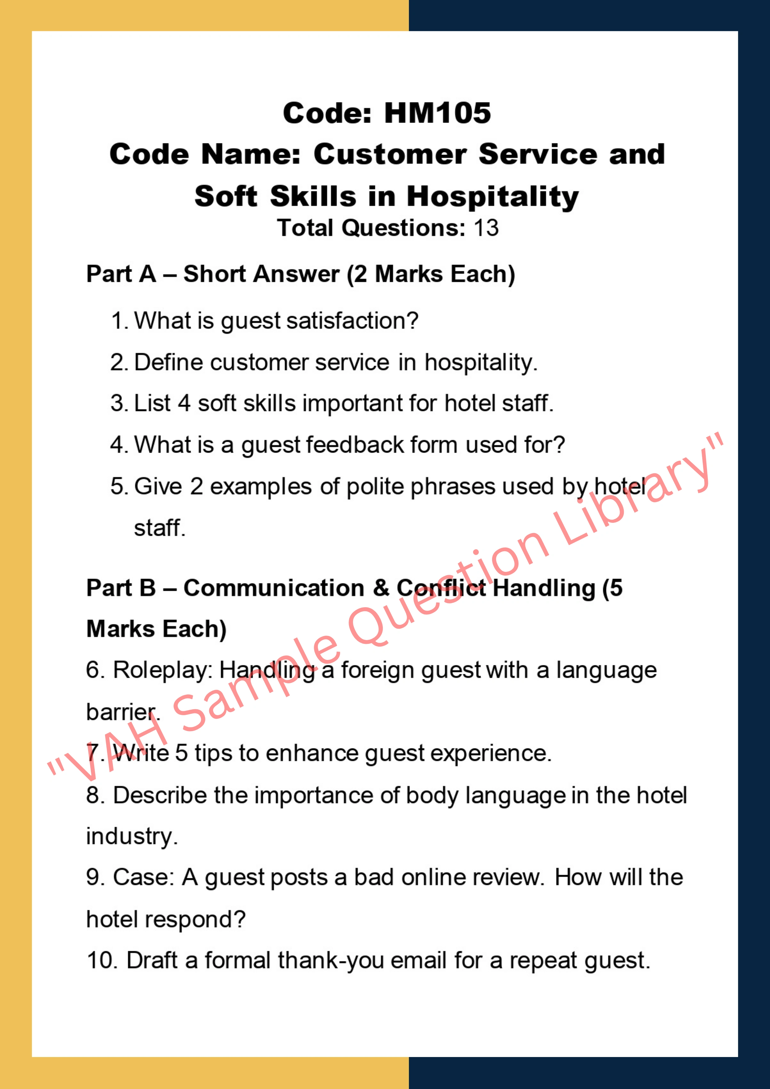 Hotel Management Assignment