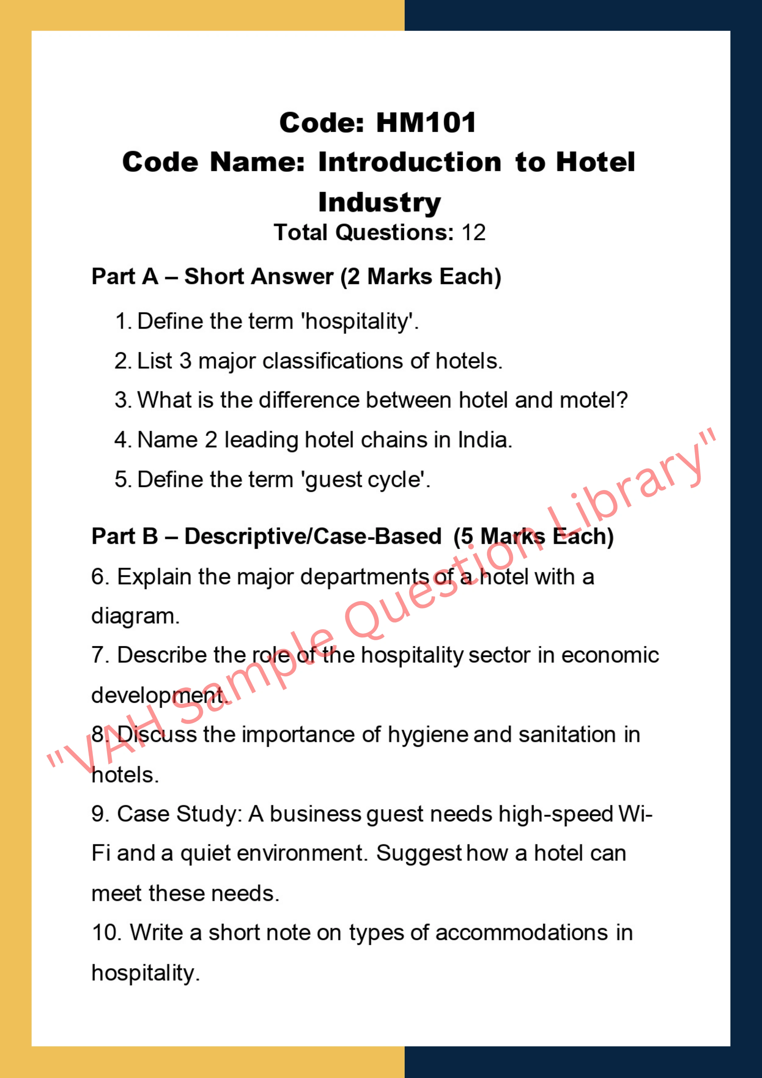 Hotel Management Assignment