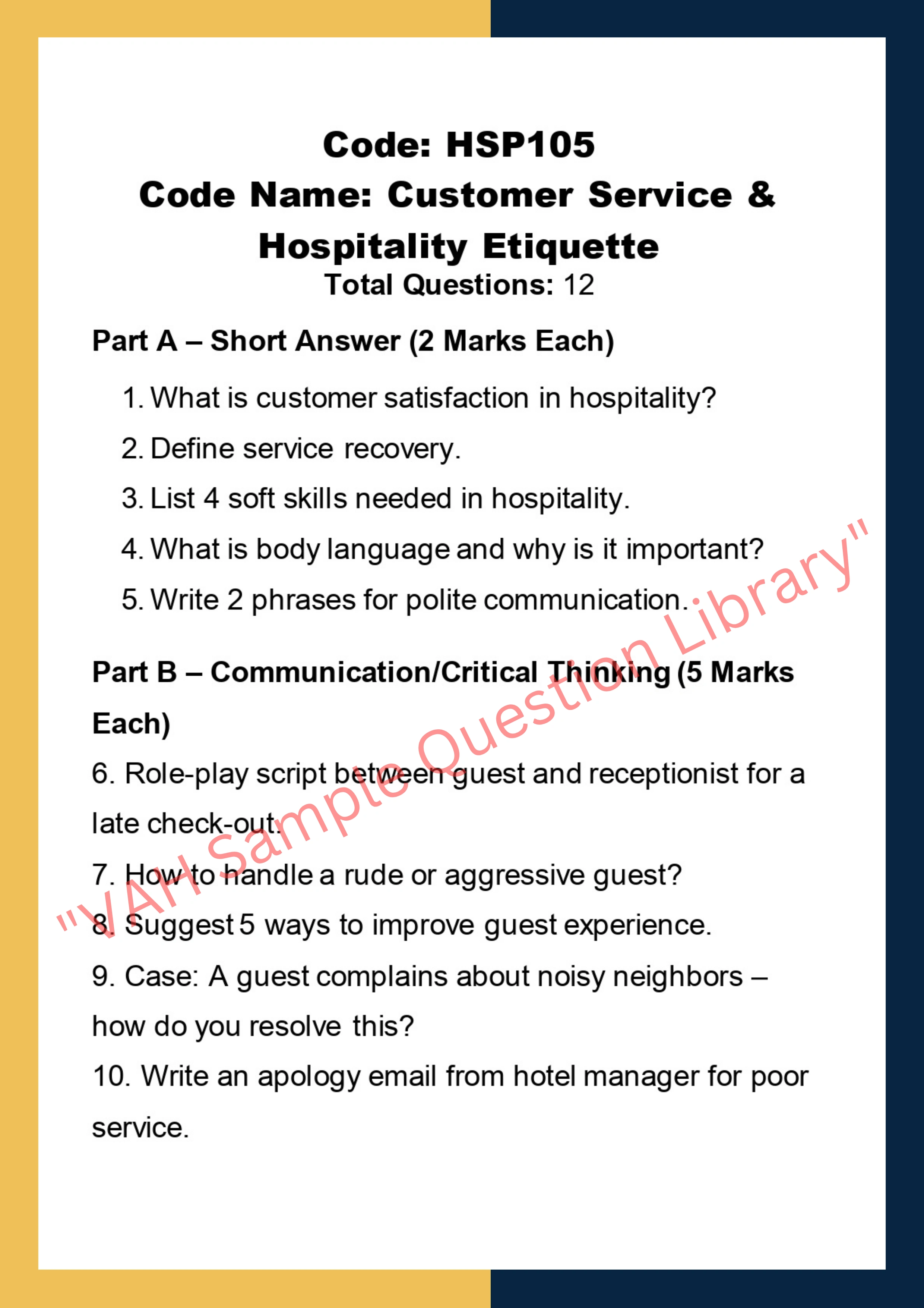 Hospitality