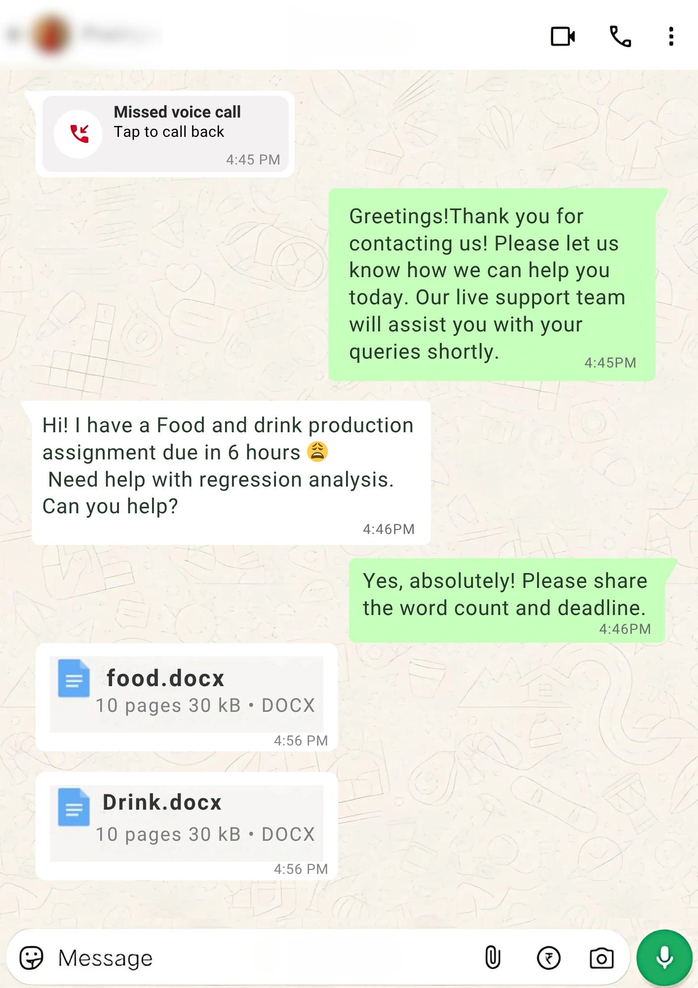 Food and drink production