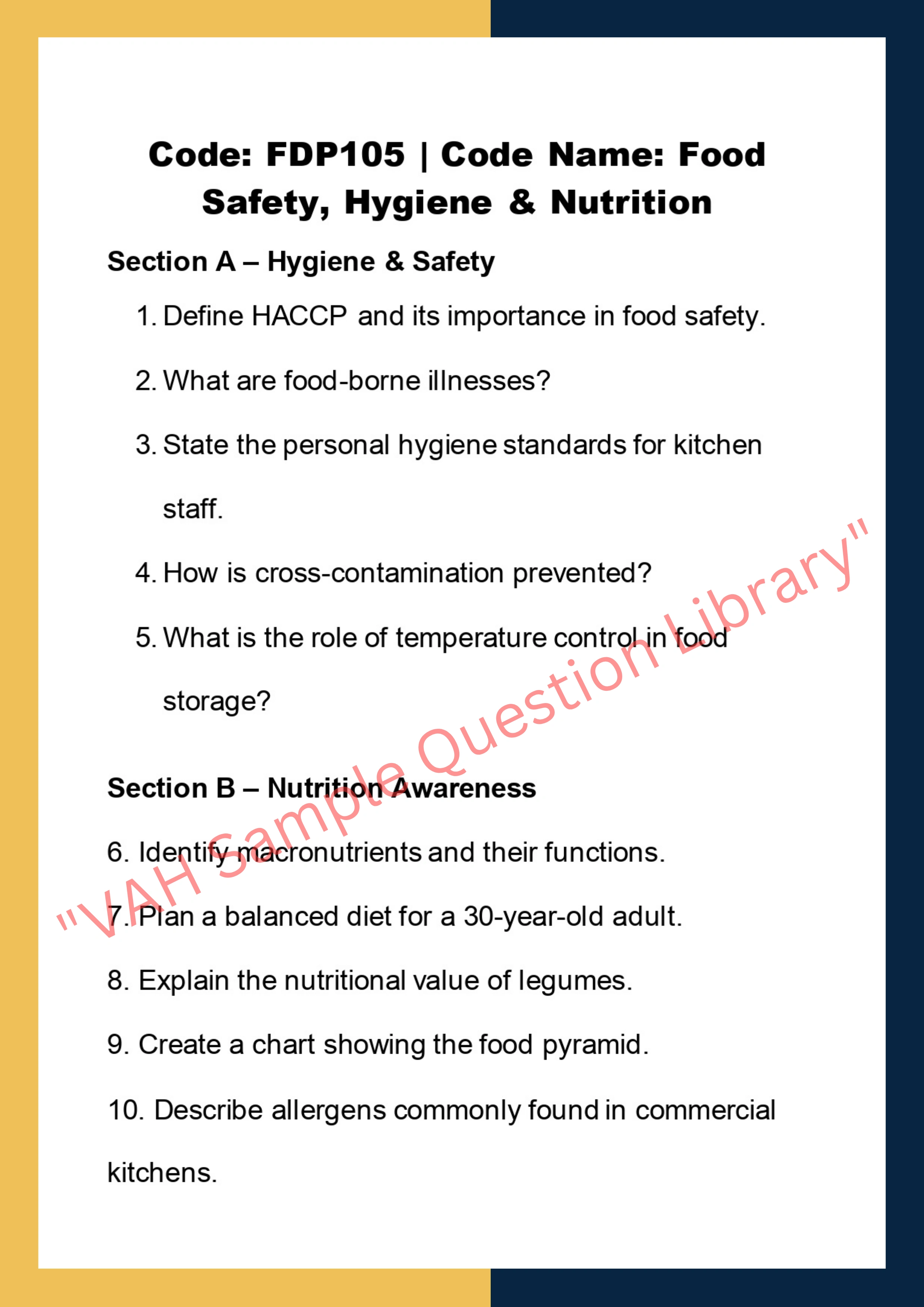 Food and drink production