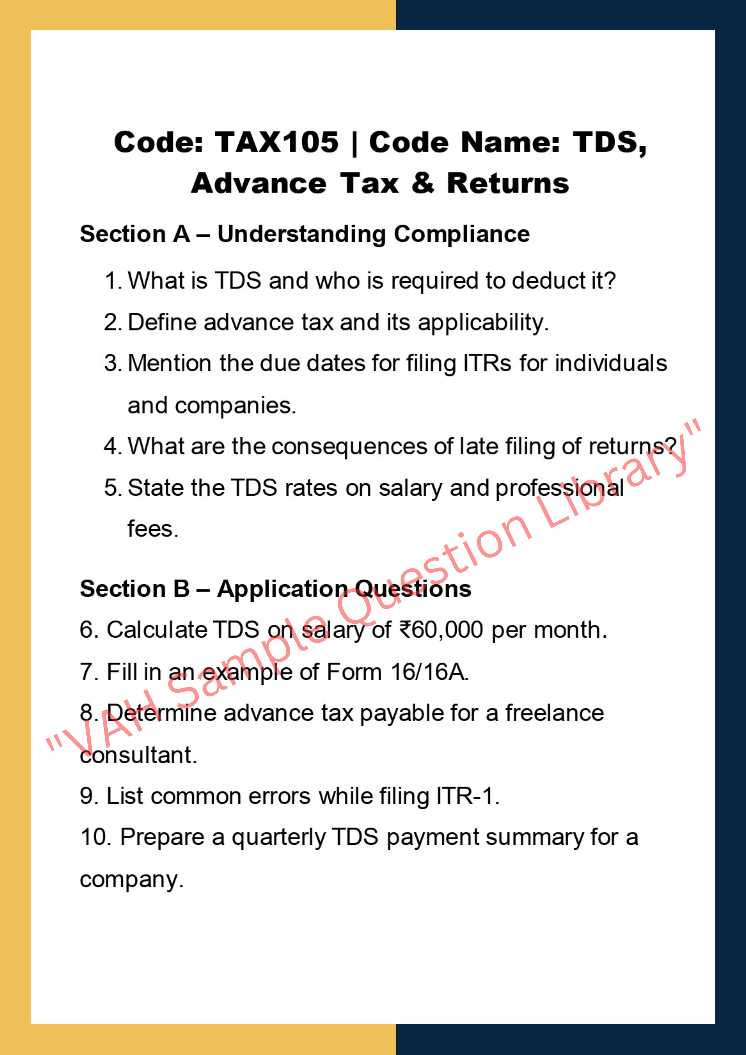 Taxation