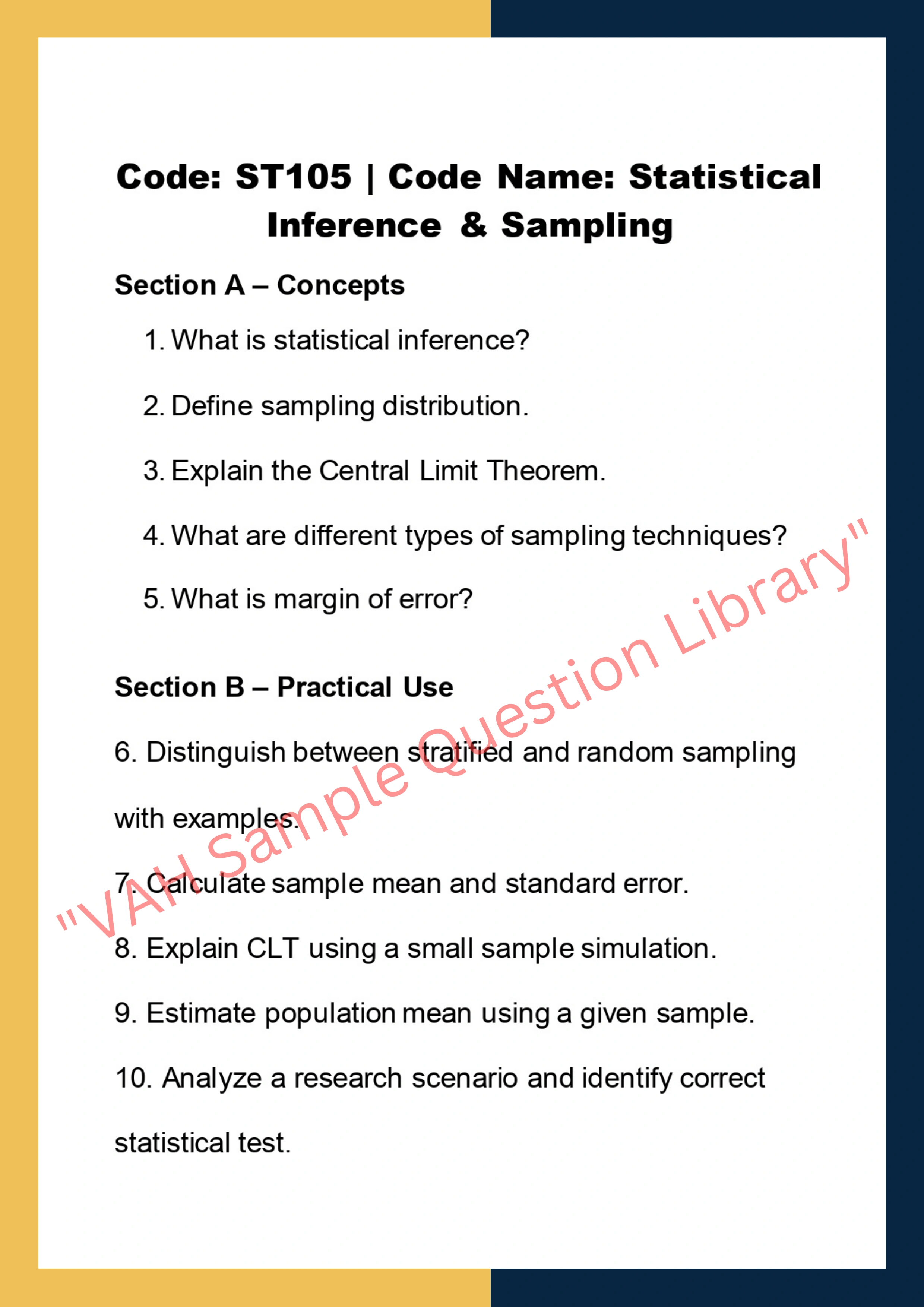 Statistics Assignment Help