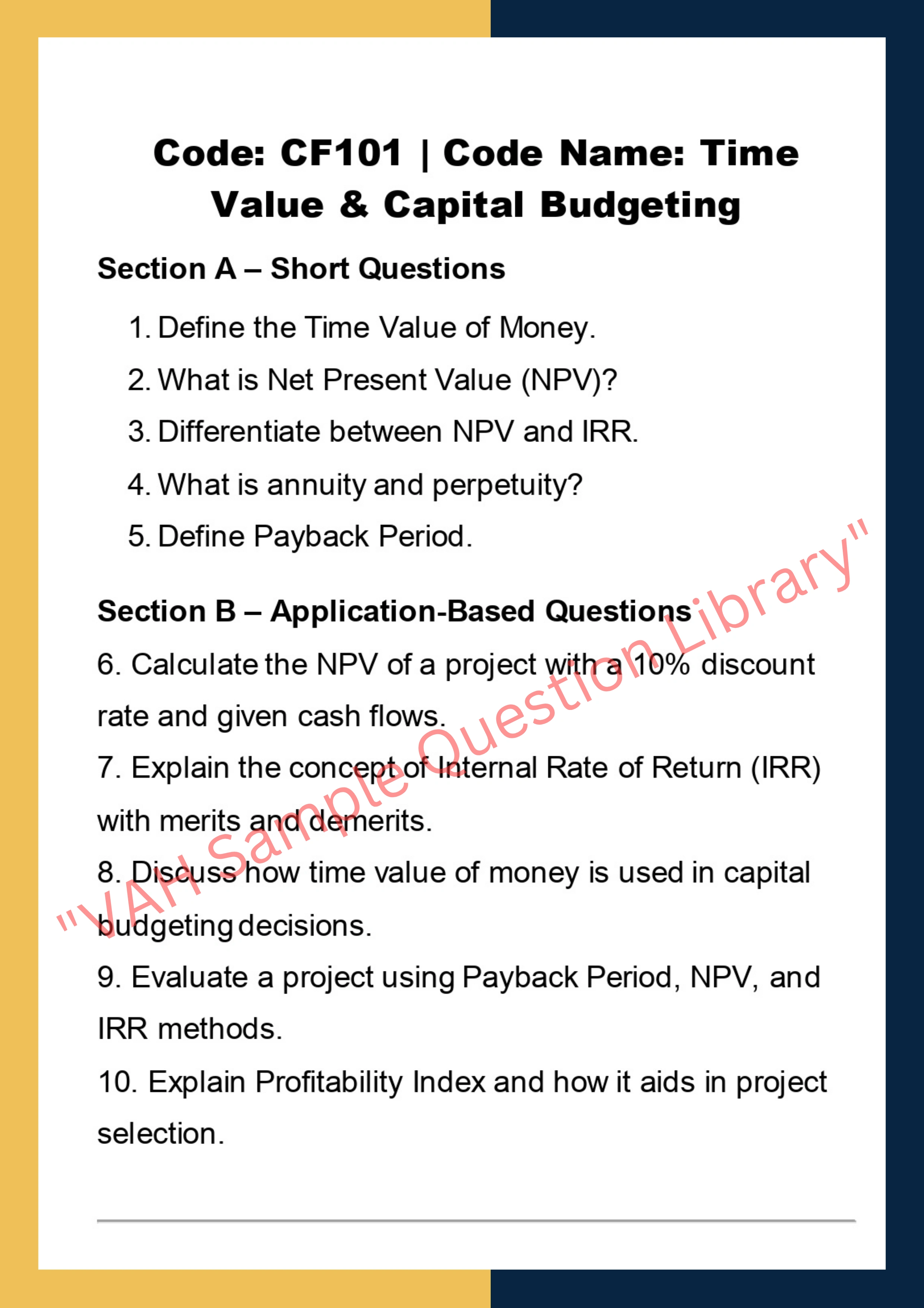 Corporate Finance