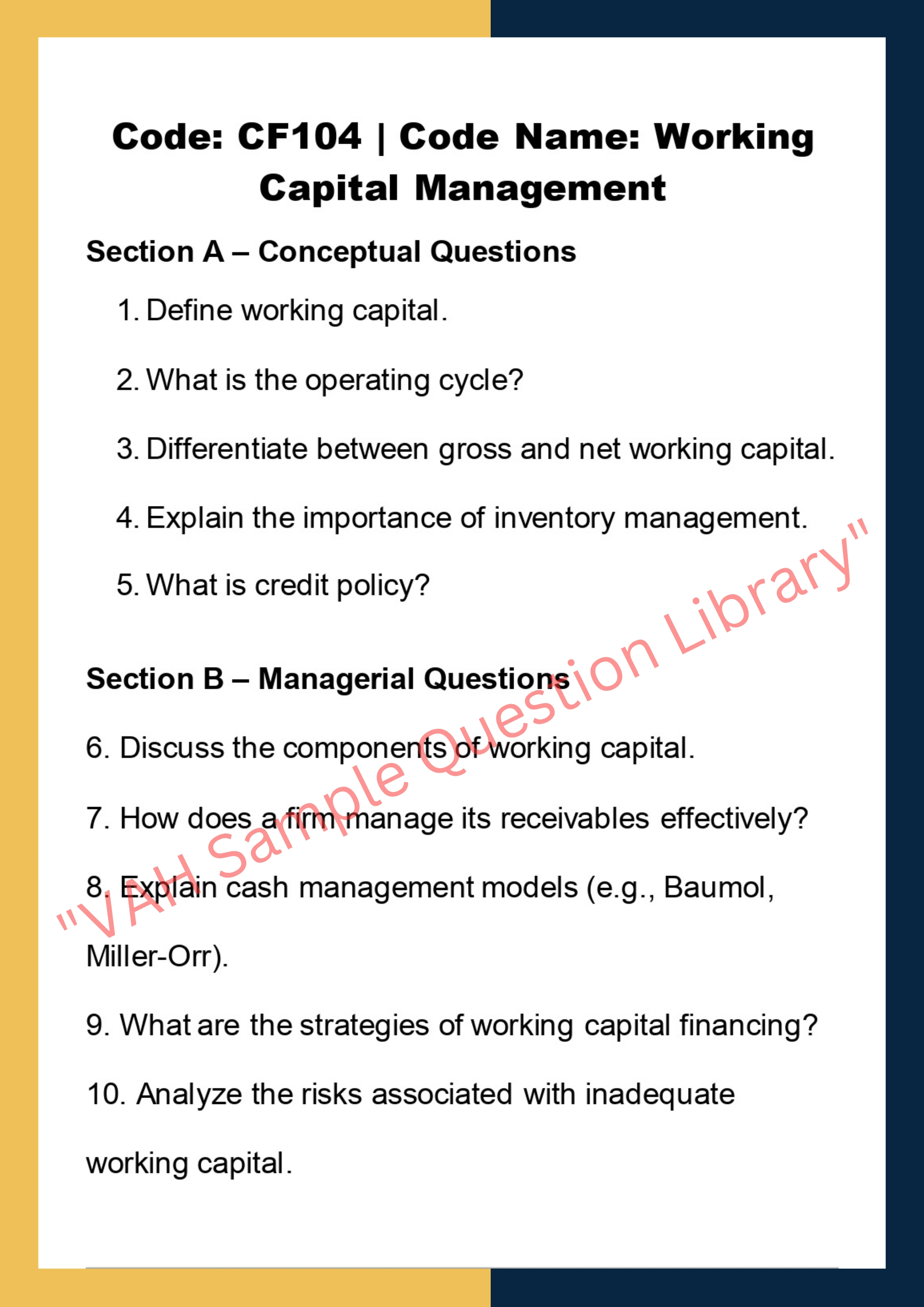 Corporate Finance
