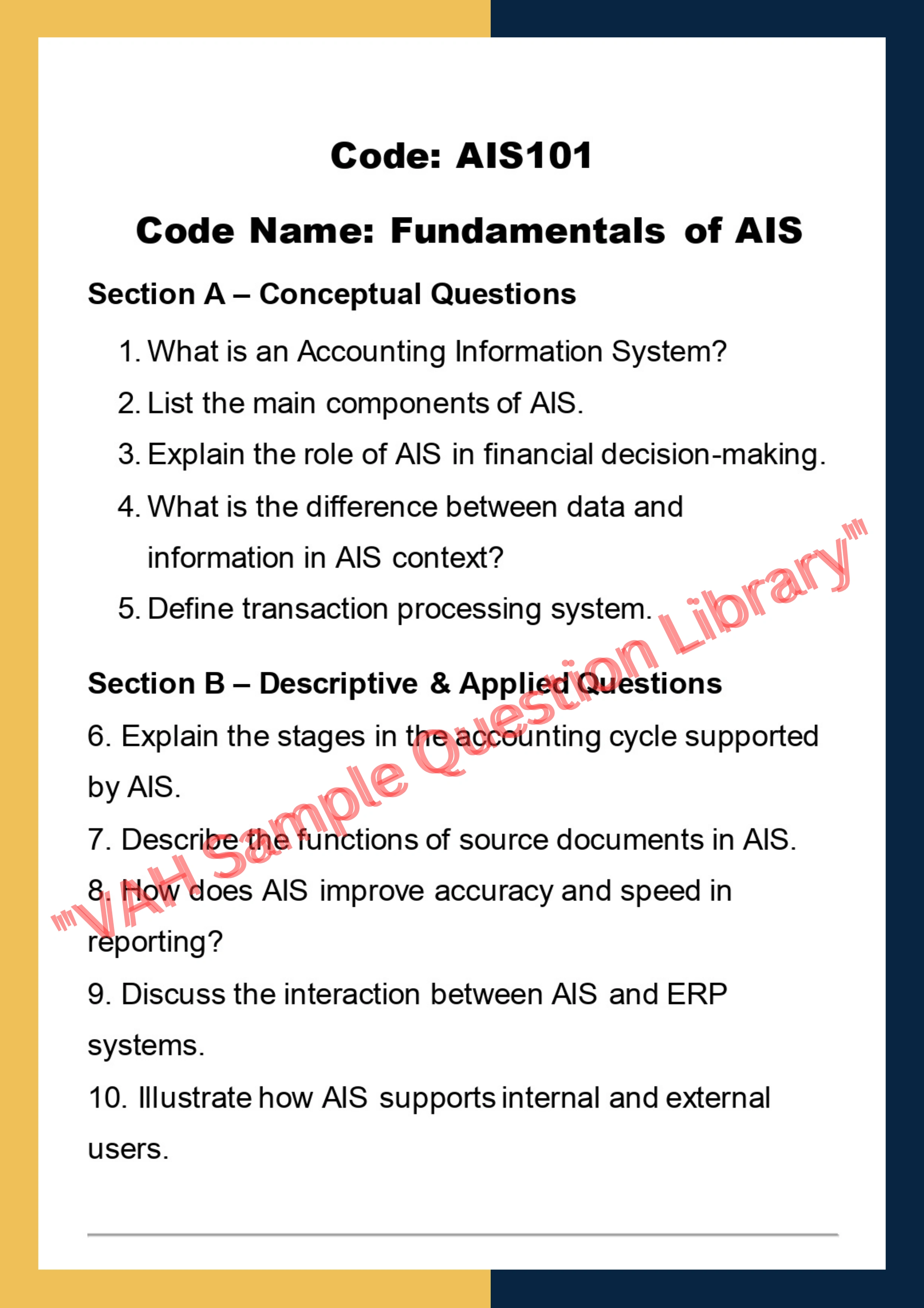 Accounting information system