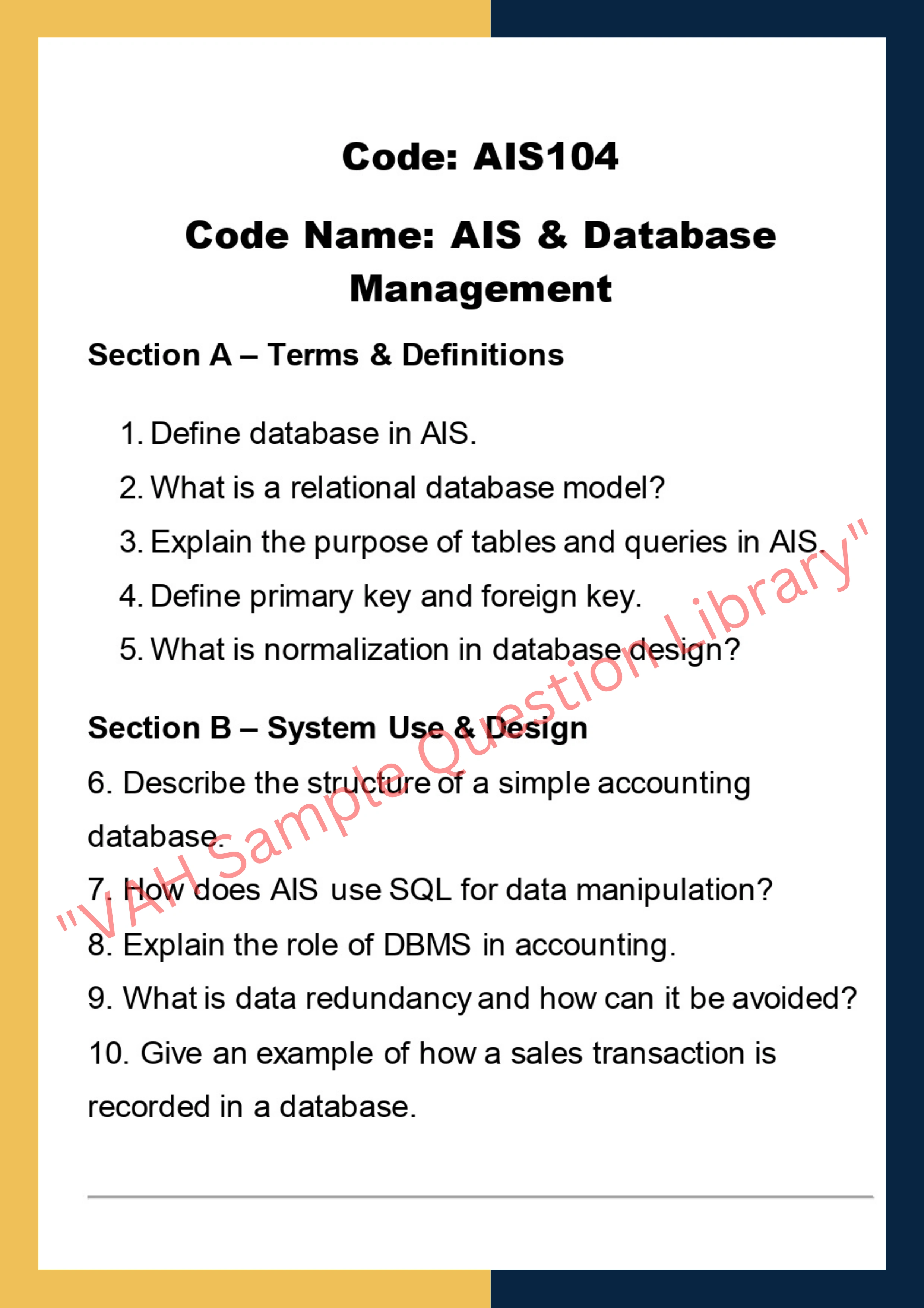 Accounting information system