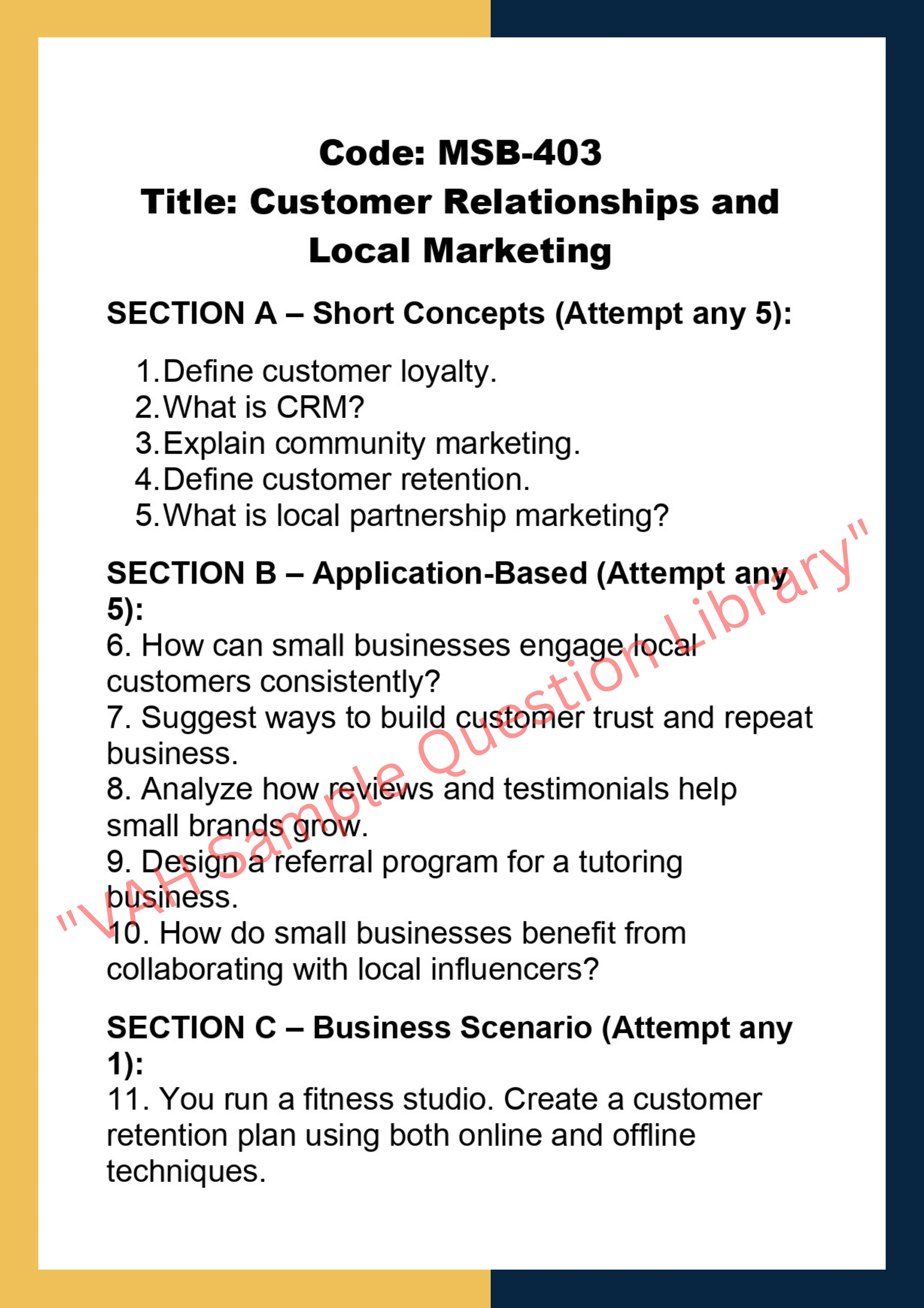 Marketing For small Business