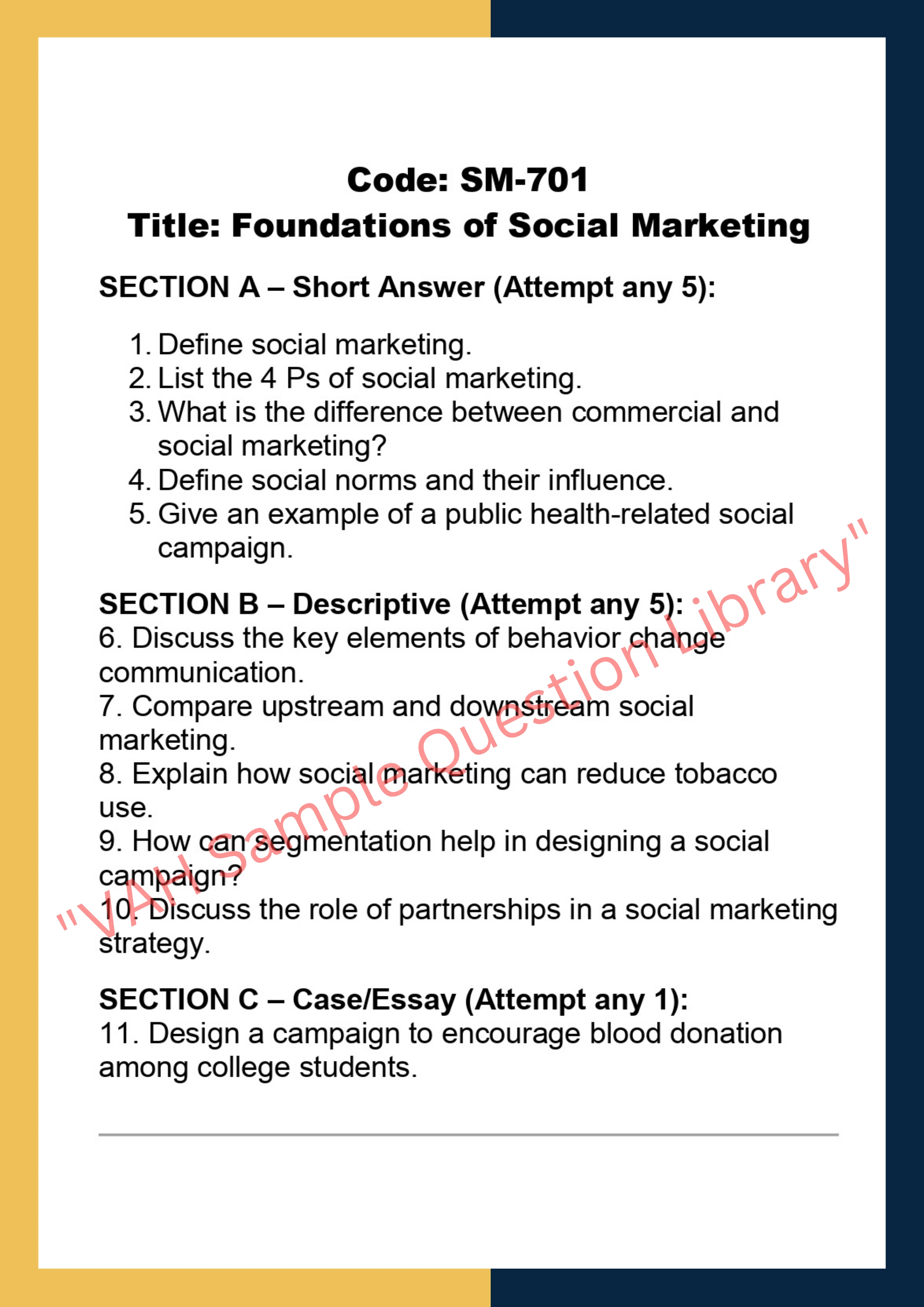 Social Marketing