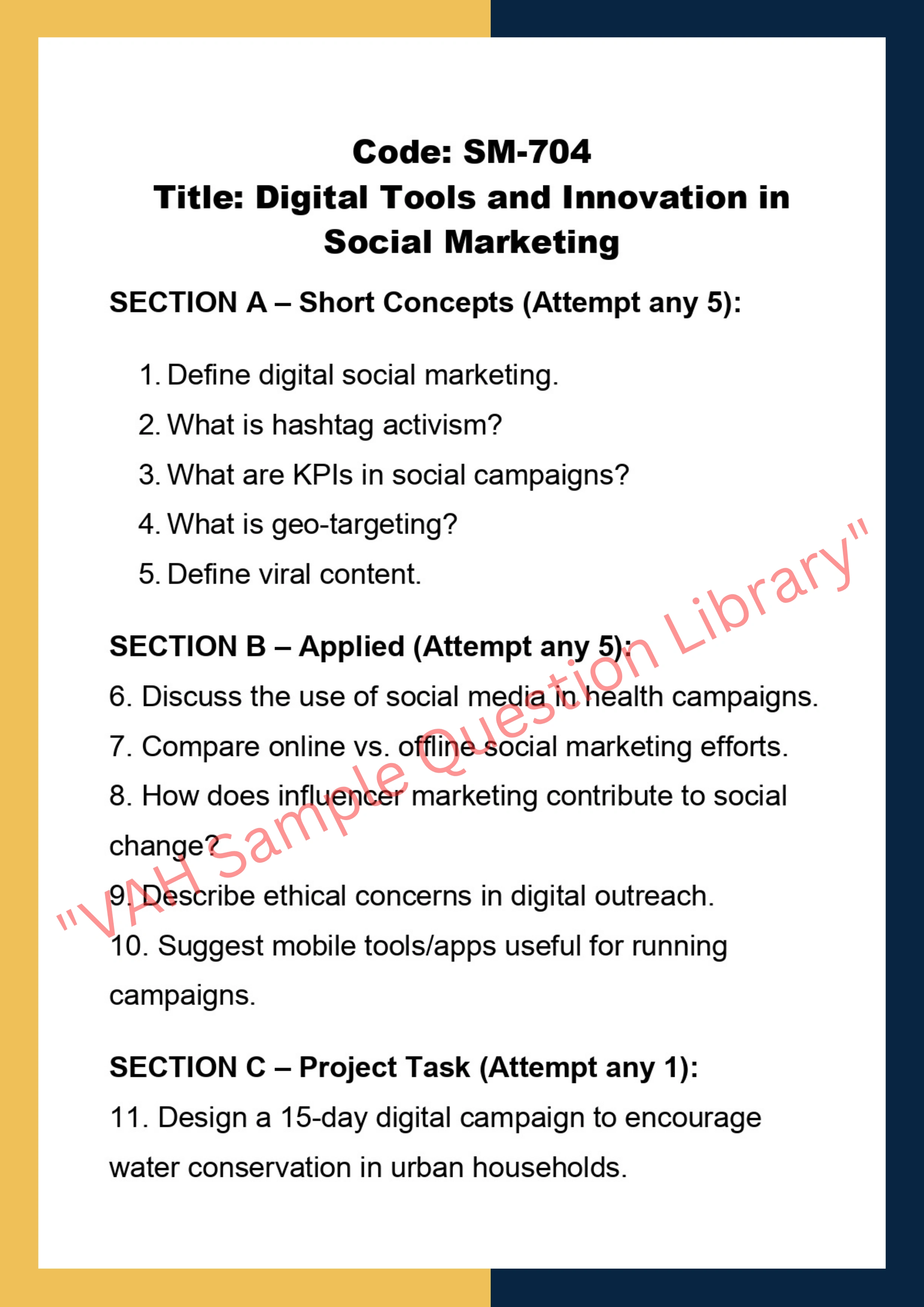 Social Marketing