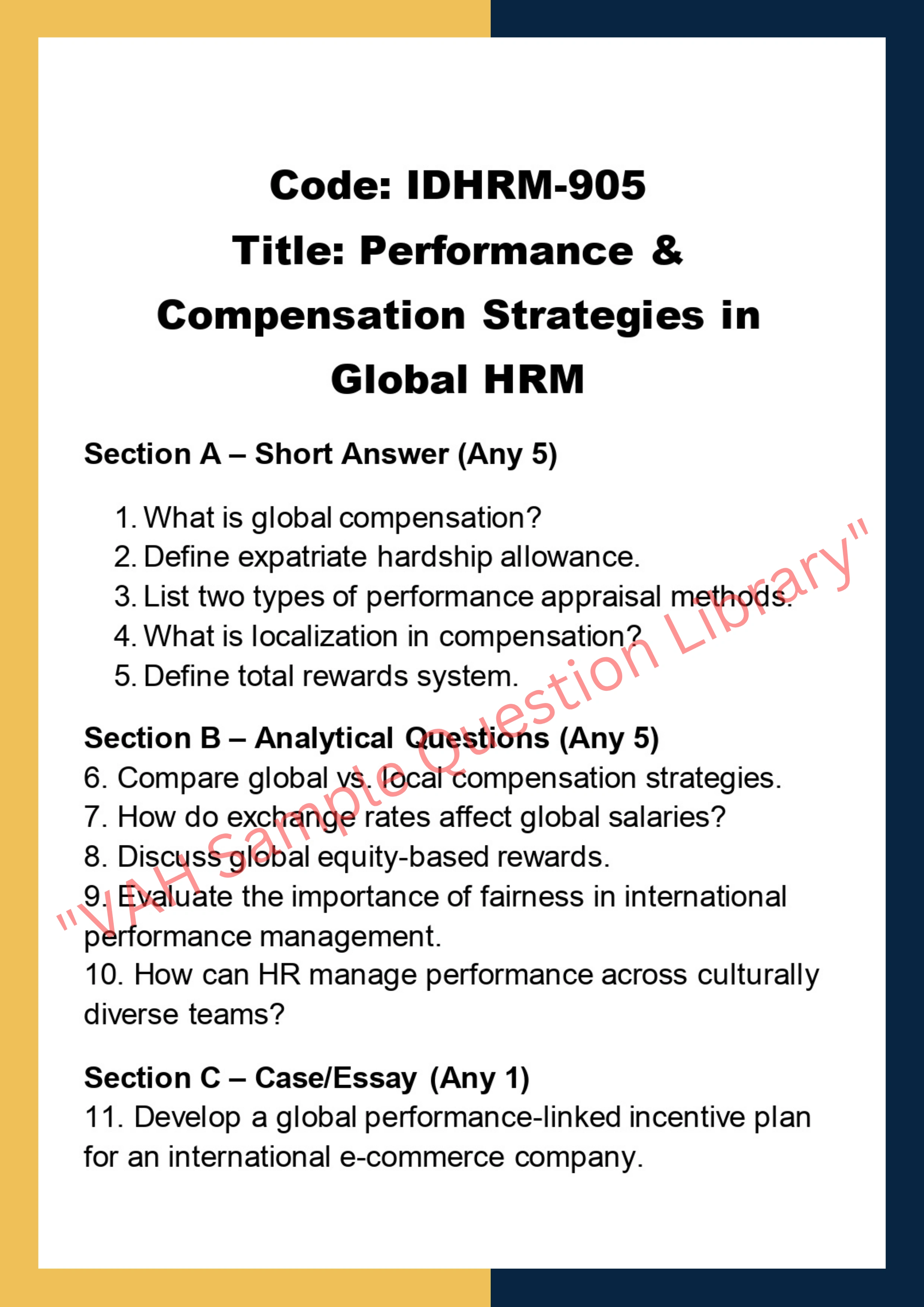 International Dimensions of Human Resource Management