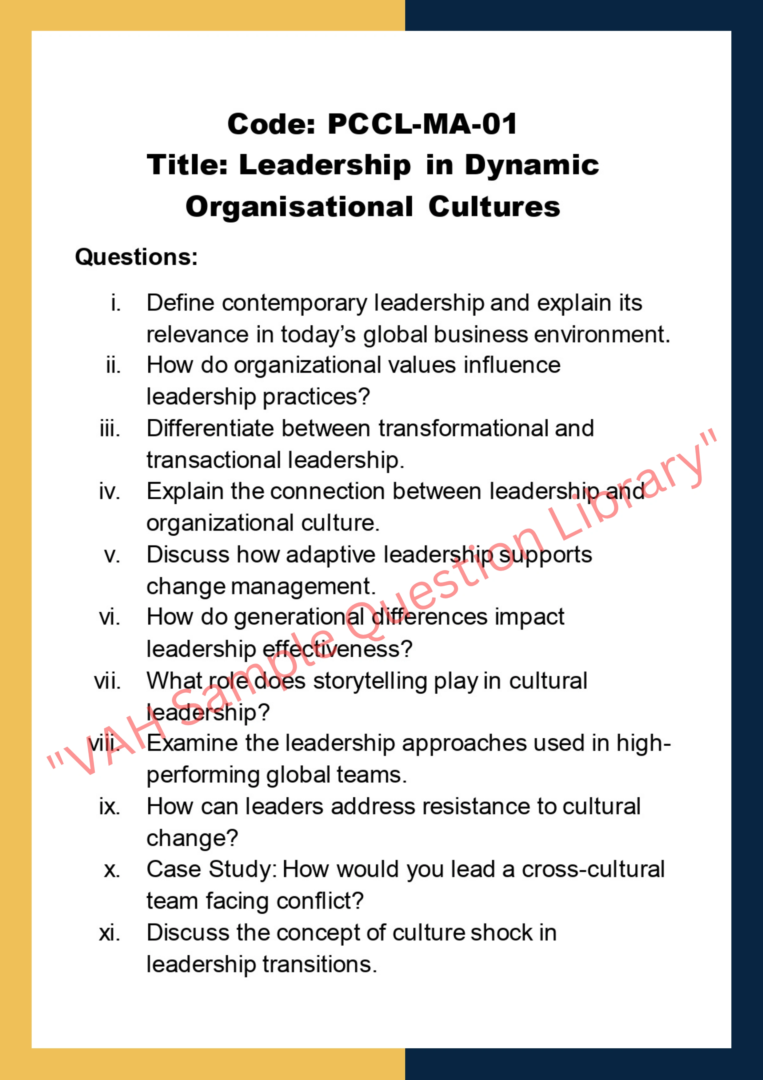 People, culture and contemporary leadership