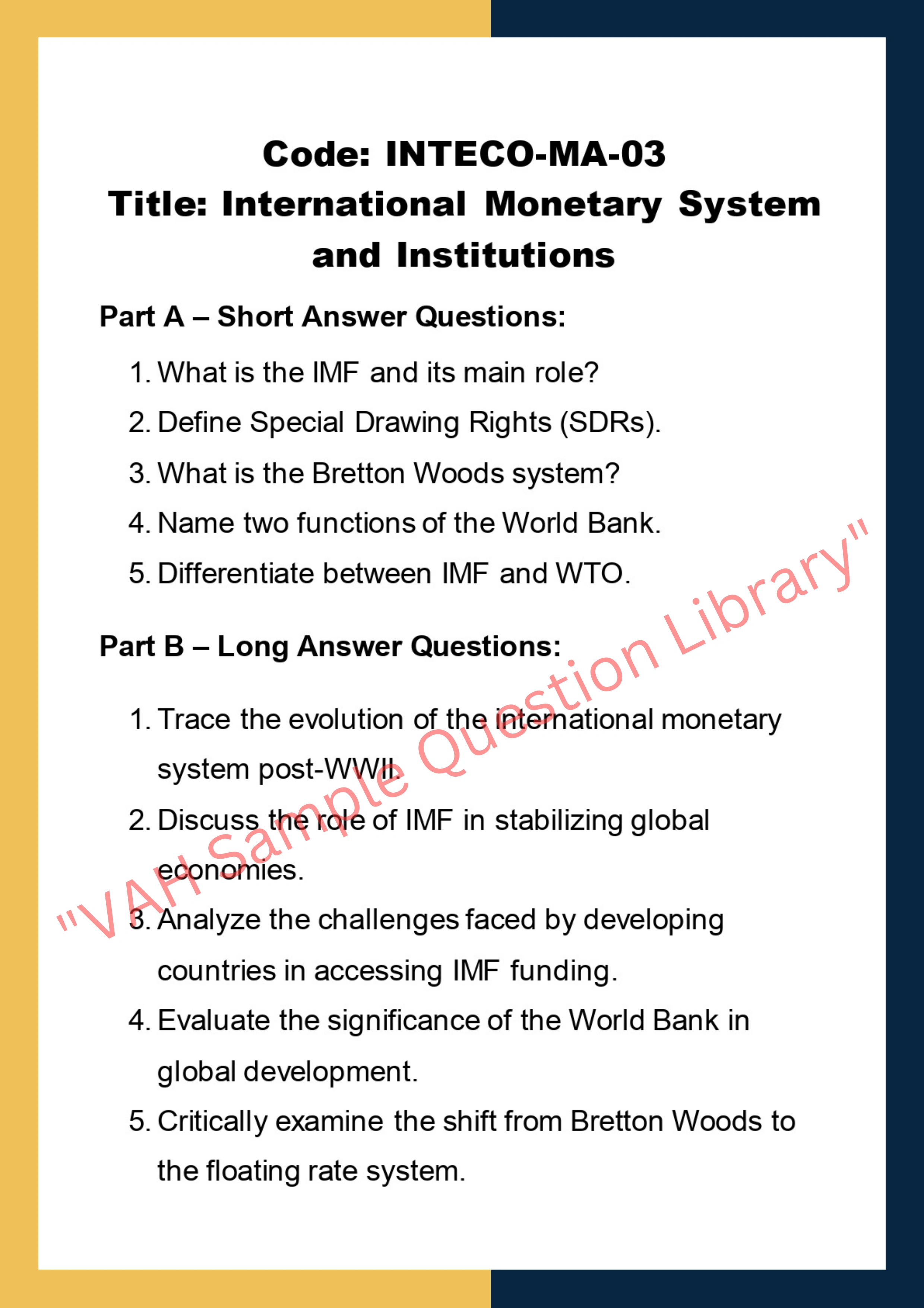 International economics