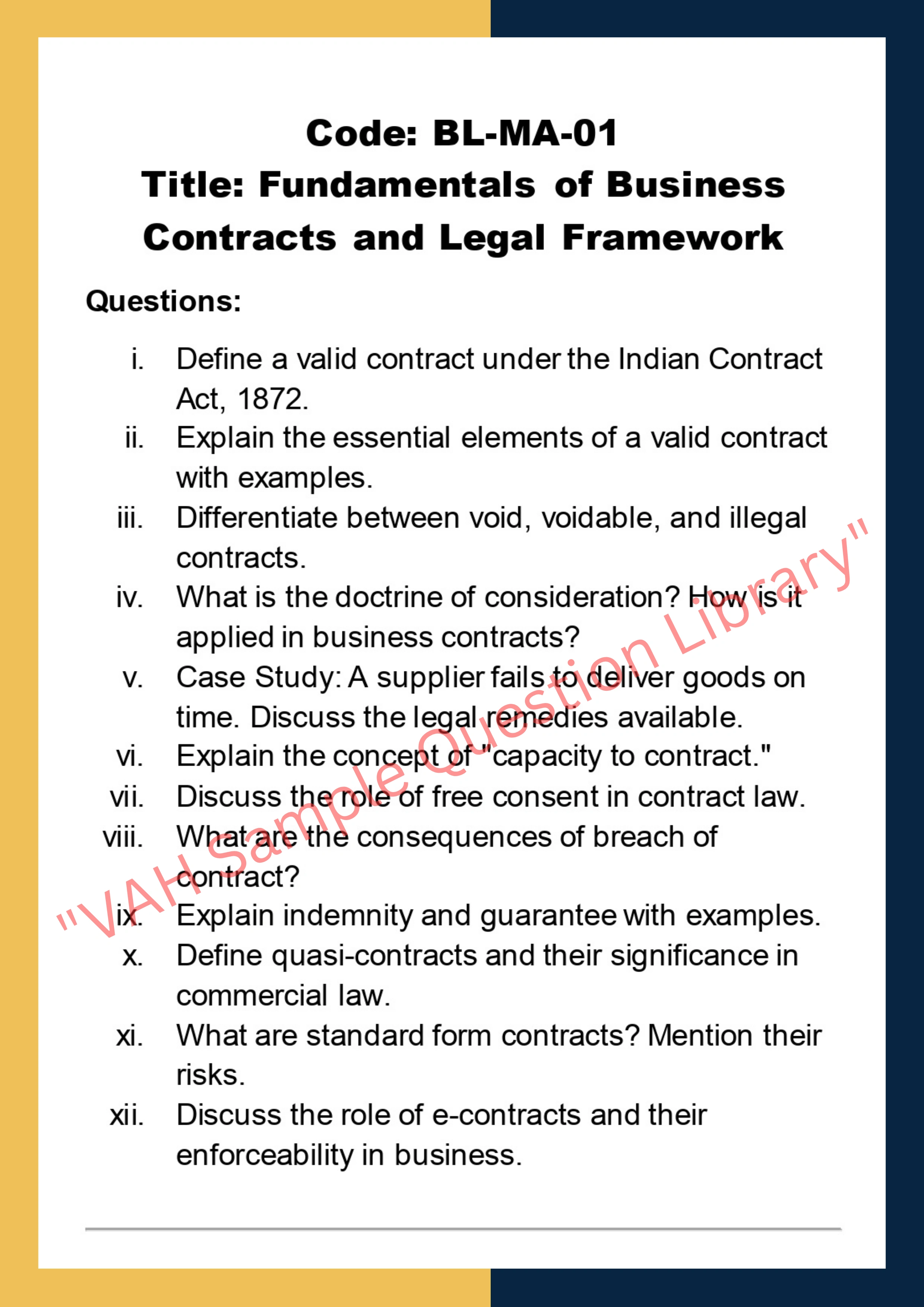 Business law Assignment Help