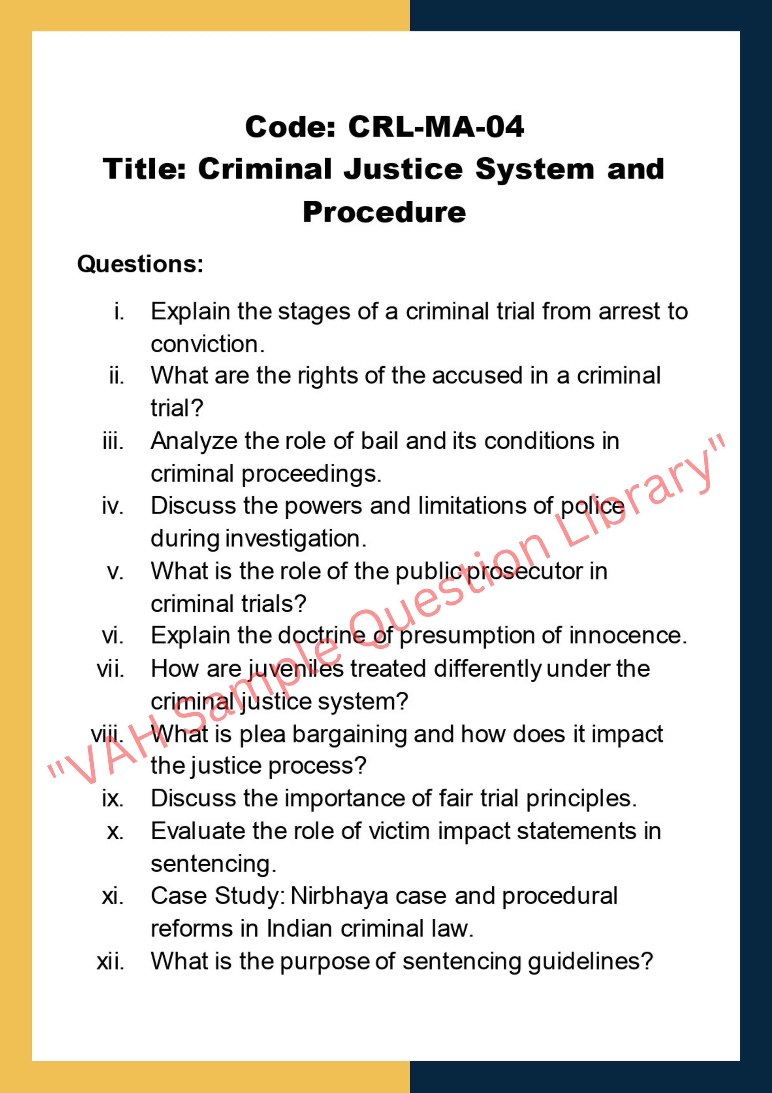 Criminal law Assignment Help