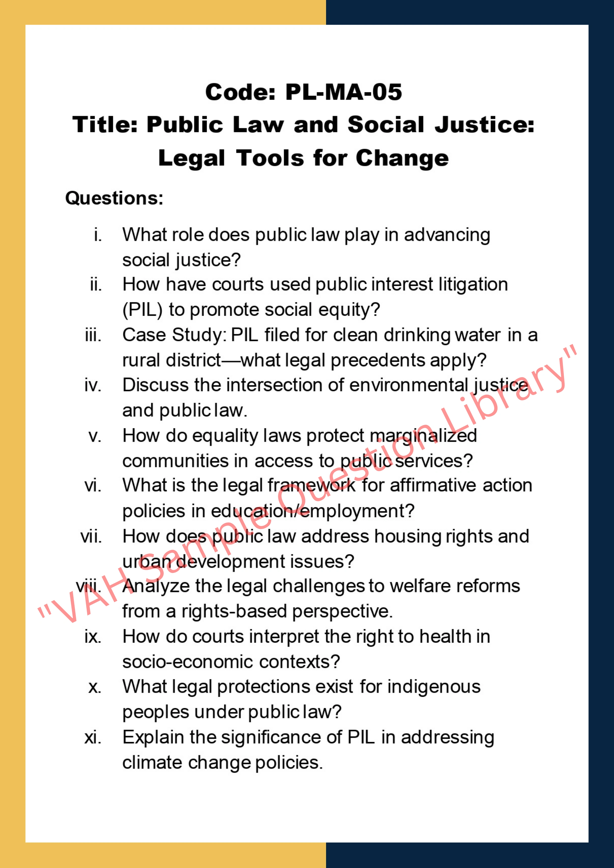 Public law Assignment Help