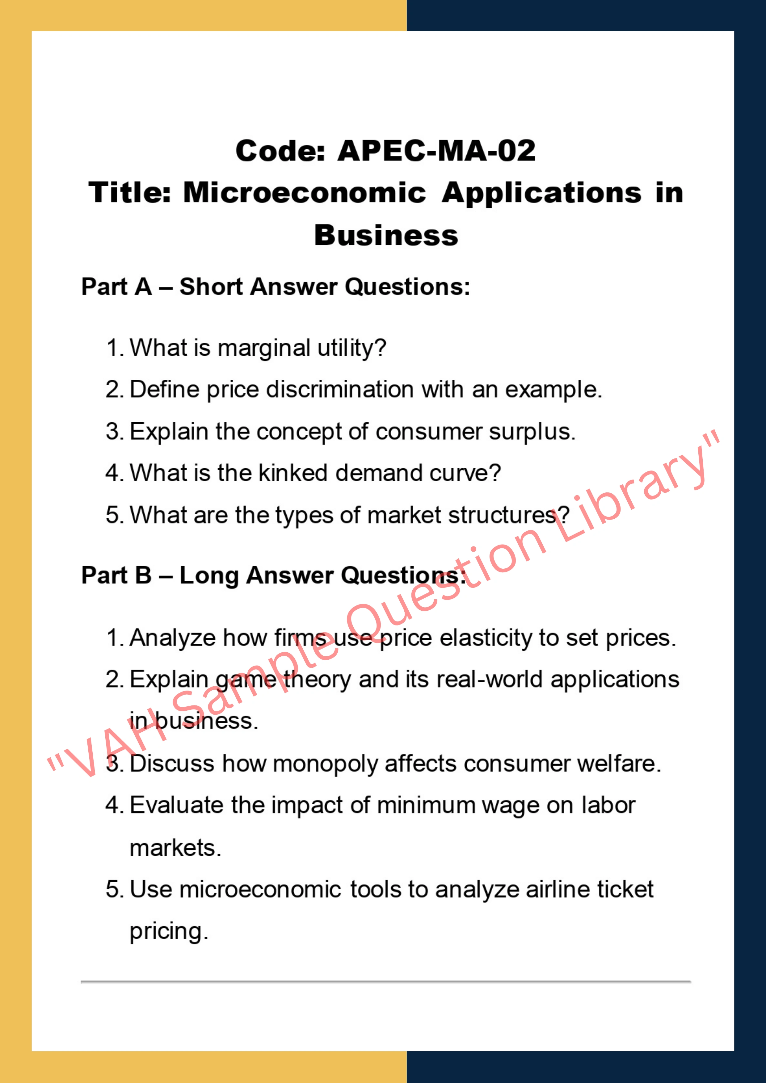 Applied economics